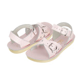 Sweetheart Shiny Pink Kids Sandal - Kids Double Buckle Sandals - Salt-Water Sandals UK