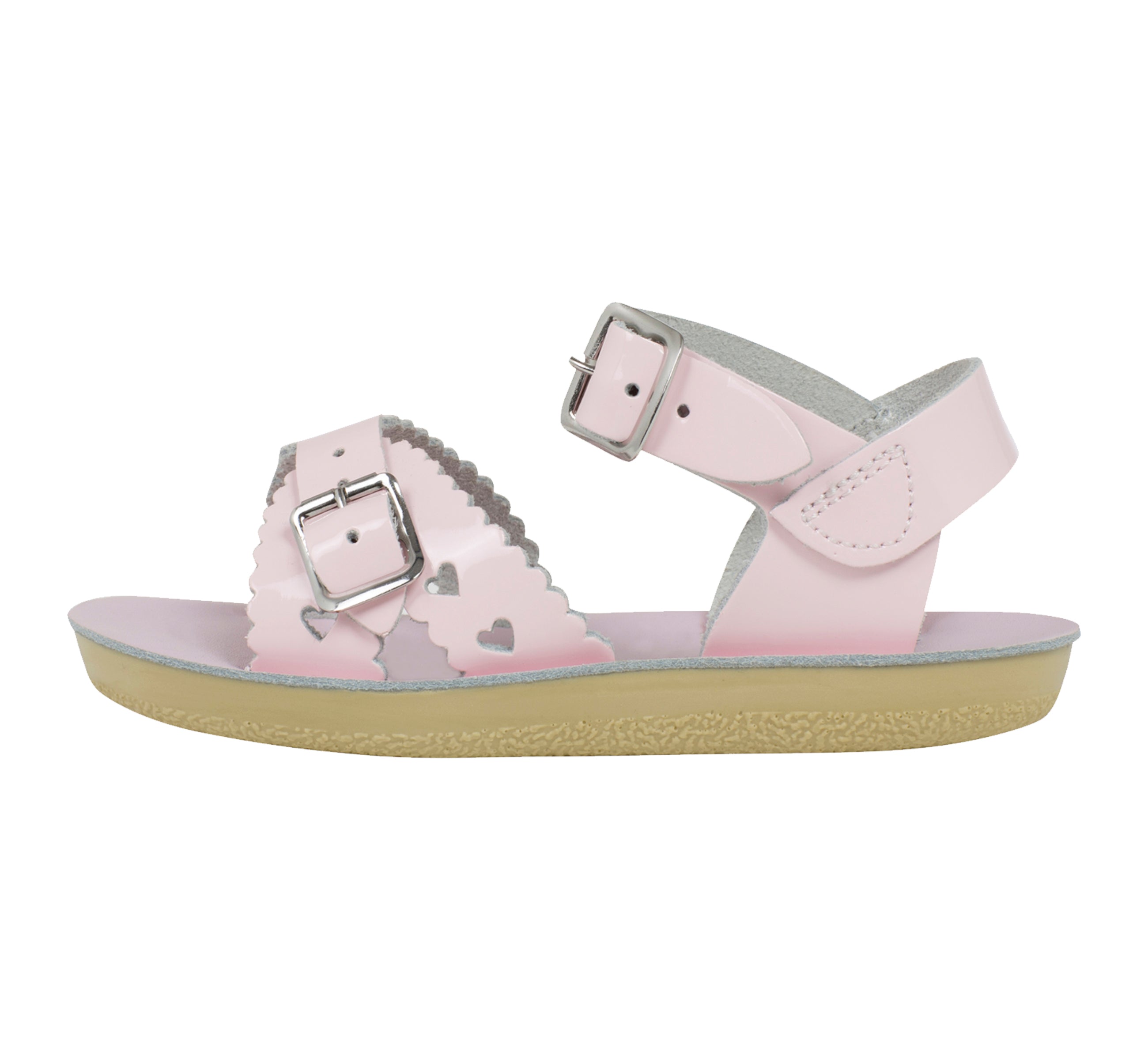 Sweetheart Shiny Pink Kids Sandal - Salt-Water Sandals UK