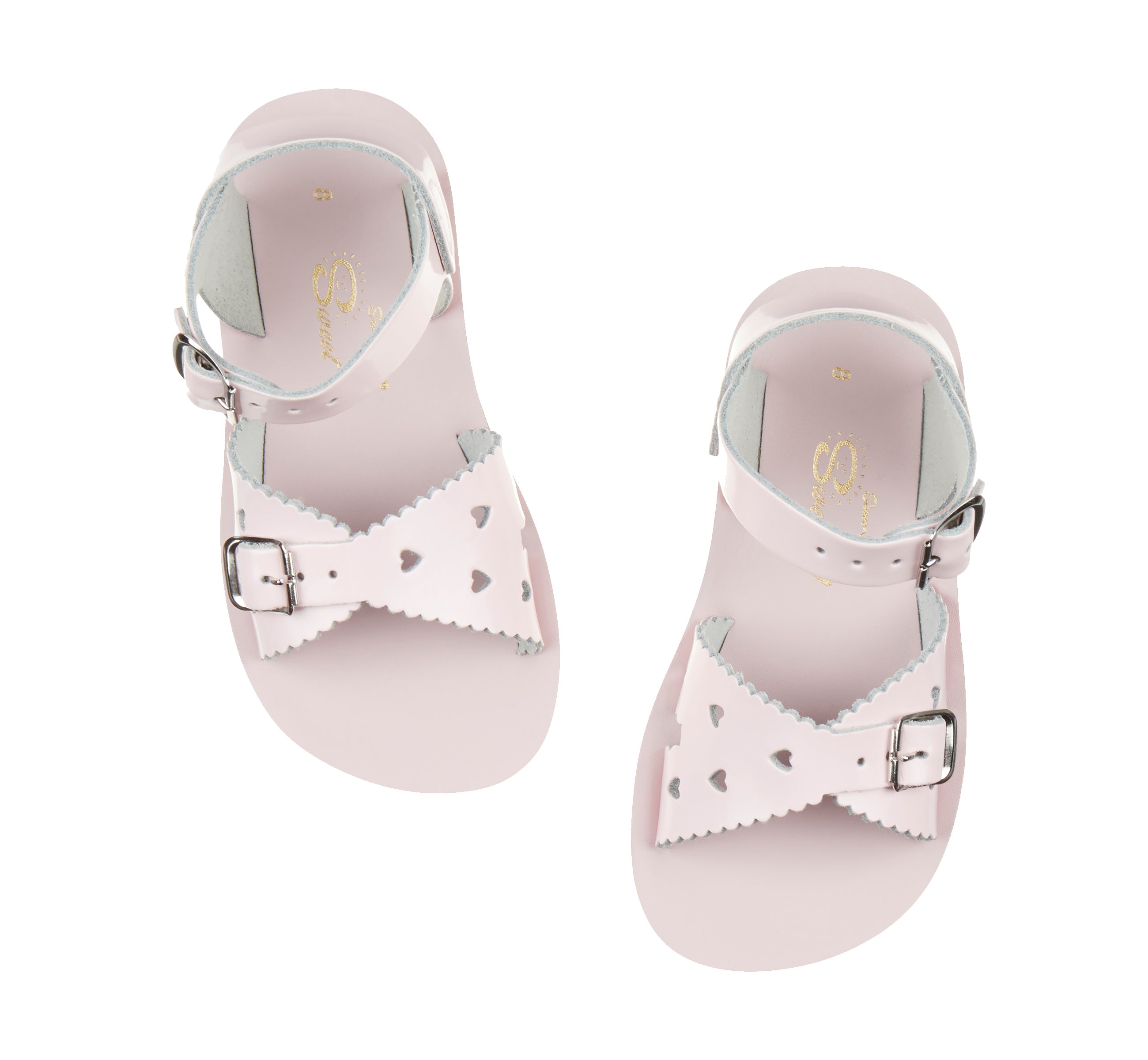 Sweetheart Shiny Pink Kids Sandal - Salt-Water Sandals UK