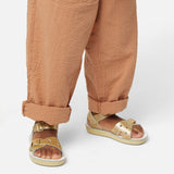 Sweetheart Gold Kids Sandal - Kids Double Buckle Sandals - Salt-Water Sandals UK