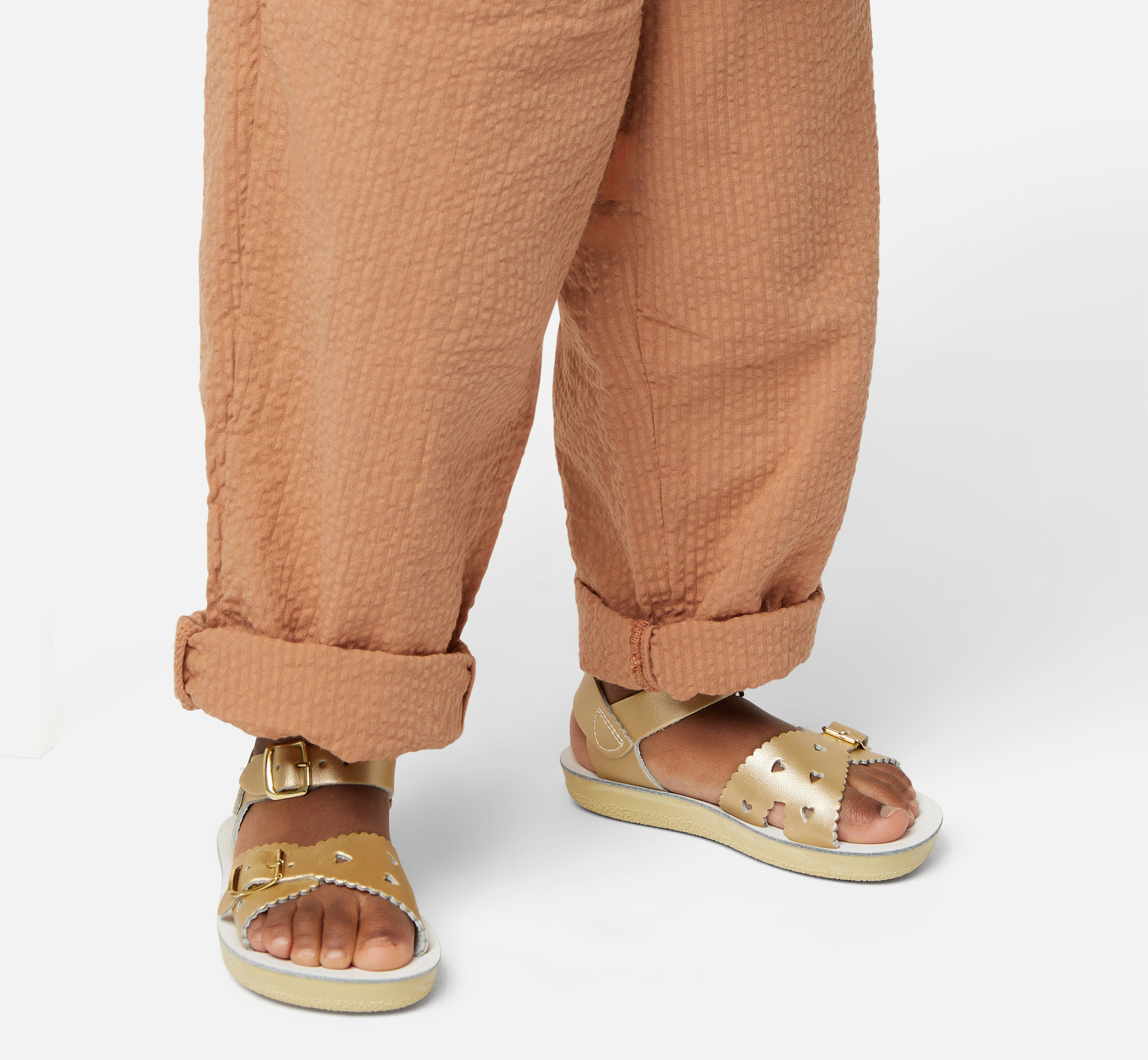 Sweetheart Gold Kids Sandal - Salt-Water Sandals UK