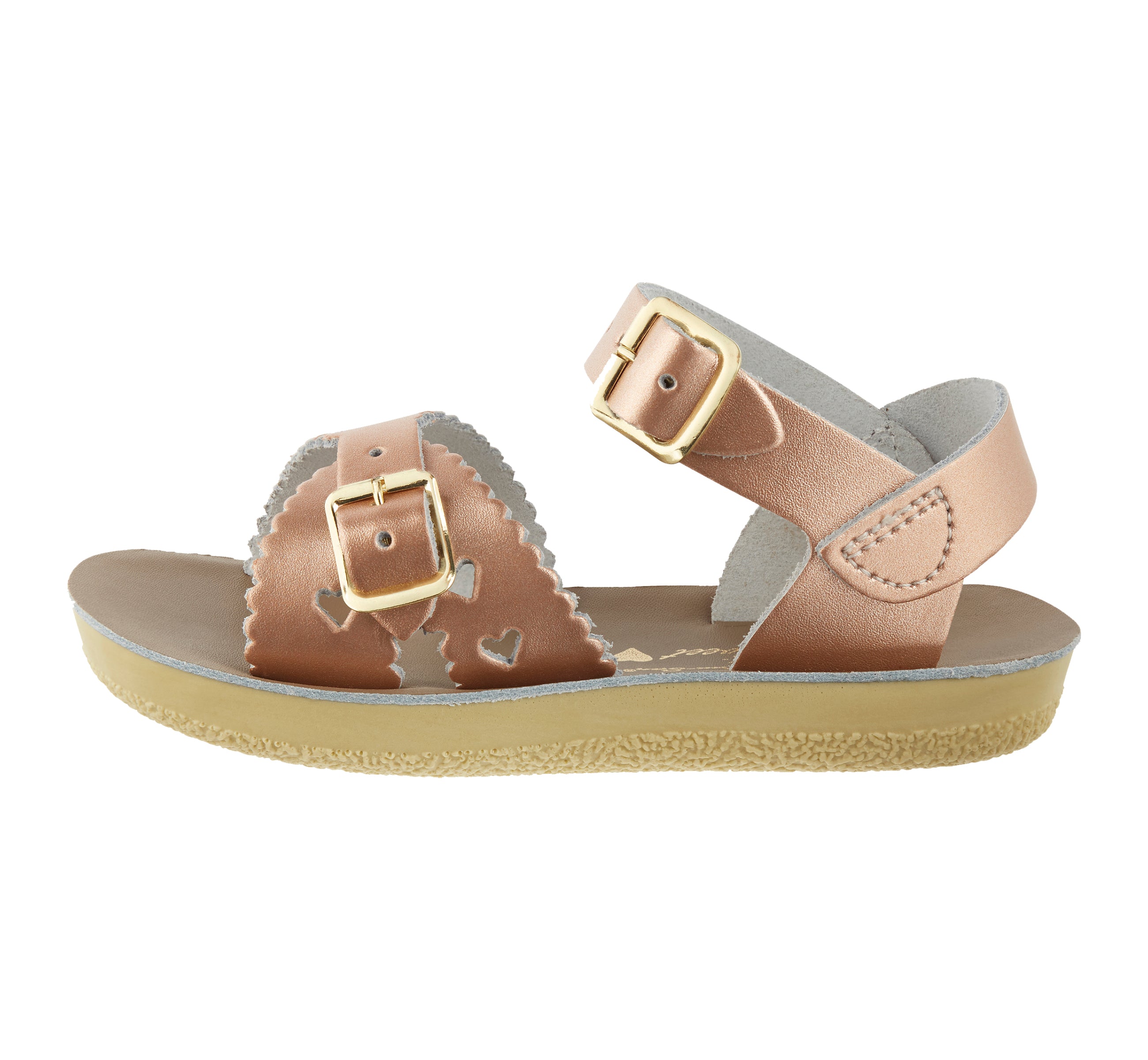 Sweetheart Rose Gold Kids Sandal - Salt-Water Sandals UK
