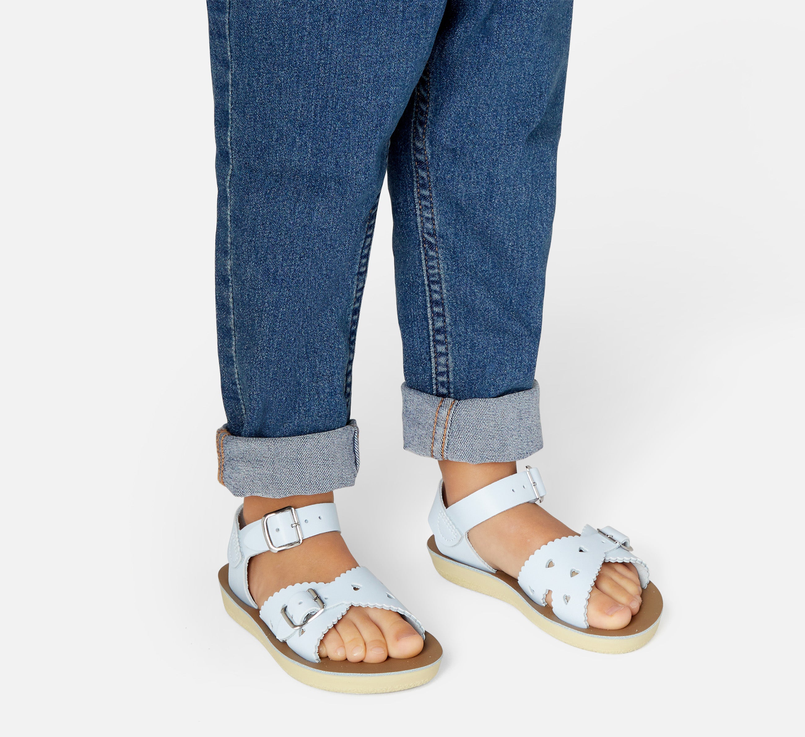 Sweetheart Light Blue Kids Sandal - Salt-Water Sandals UK