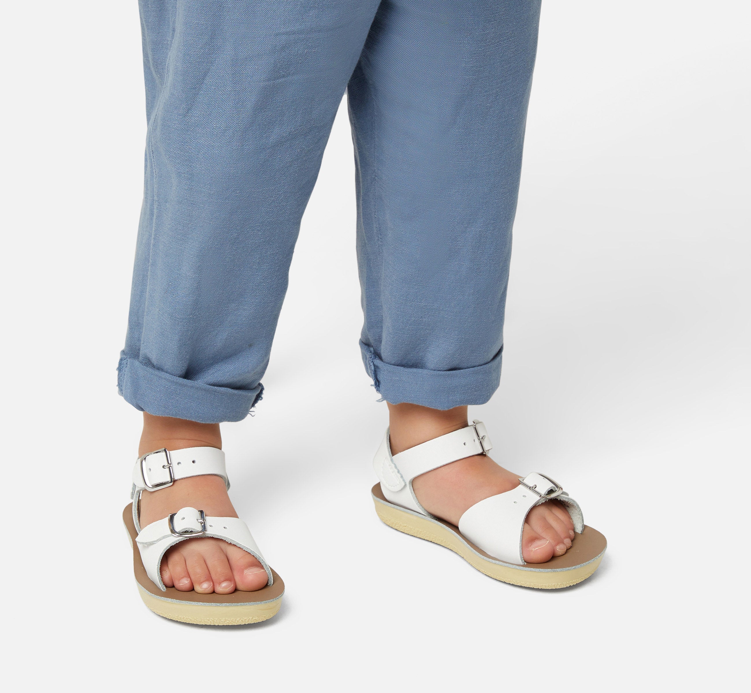 Surfer White Kids Sandal - Salt-Water Sandals UK