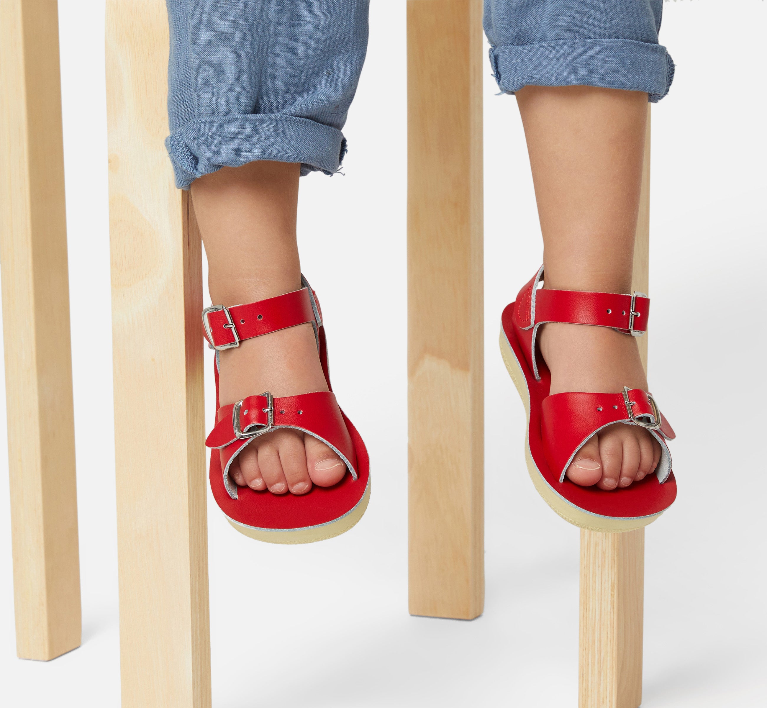 Surfer Red Kids Sandal - Salt-Water Sandals UK