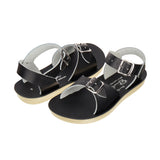 Surfer Black Kids Sandal - Kids Double Buckle Sandals - Salt-Water Sandals UK