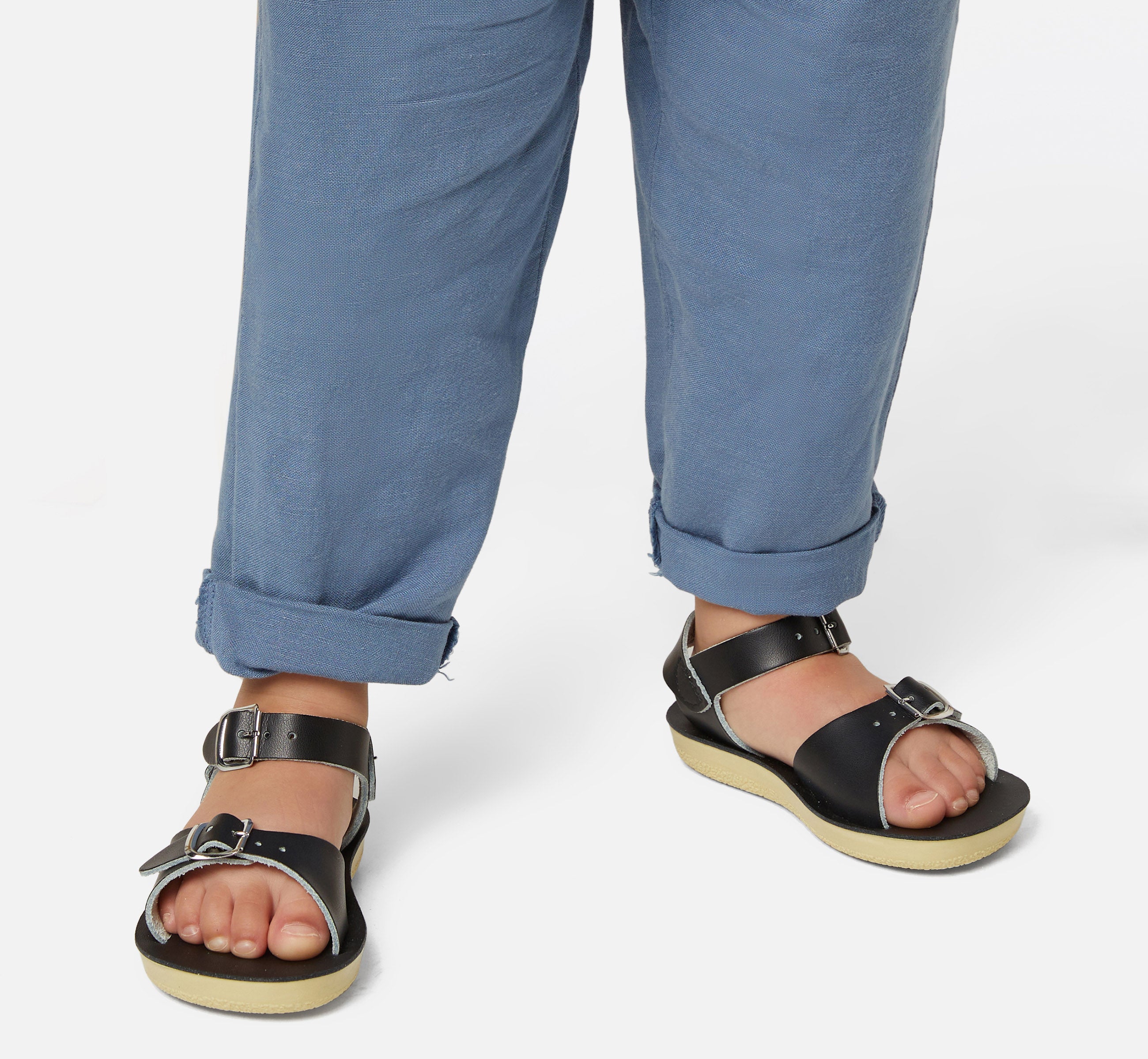 Surfer Black Kids Sandal - Salt-Water Sandals UK