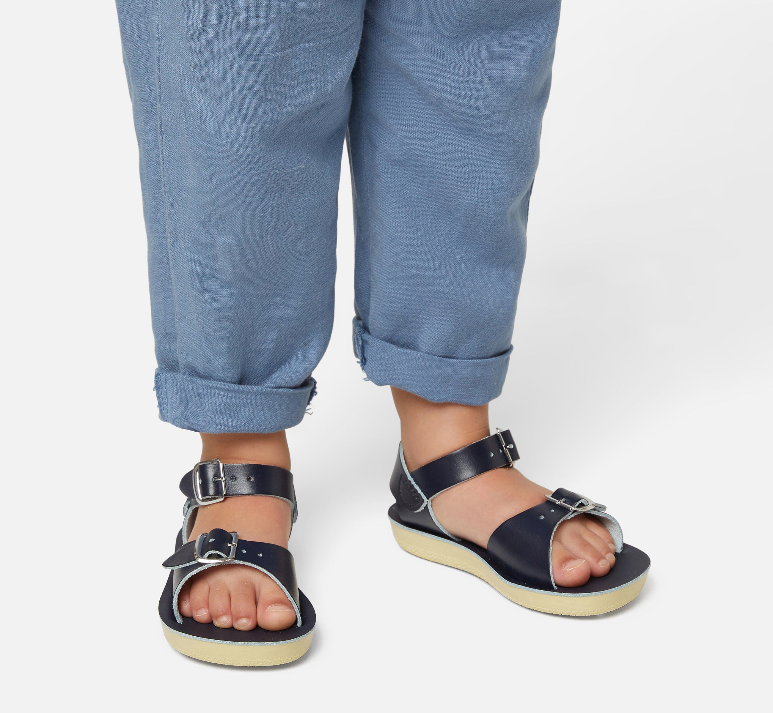 Surfer Navy Kids Sandal - Salt-Water Sandals UK