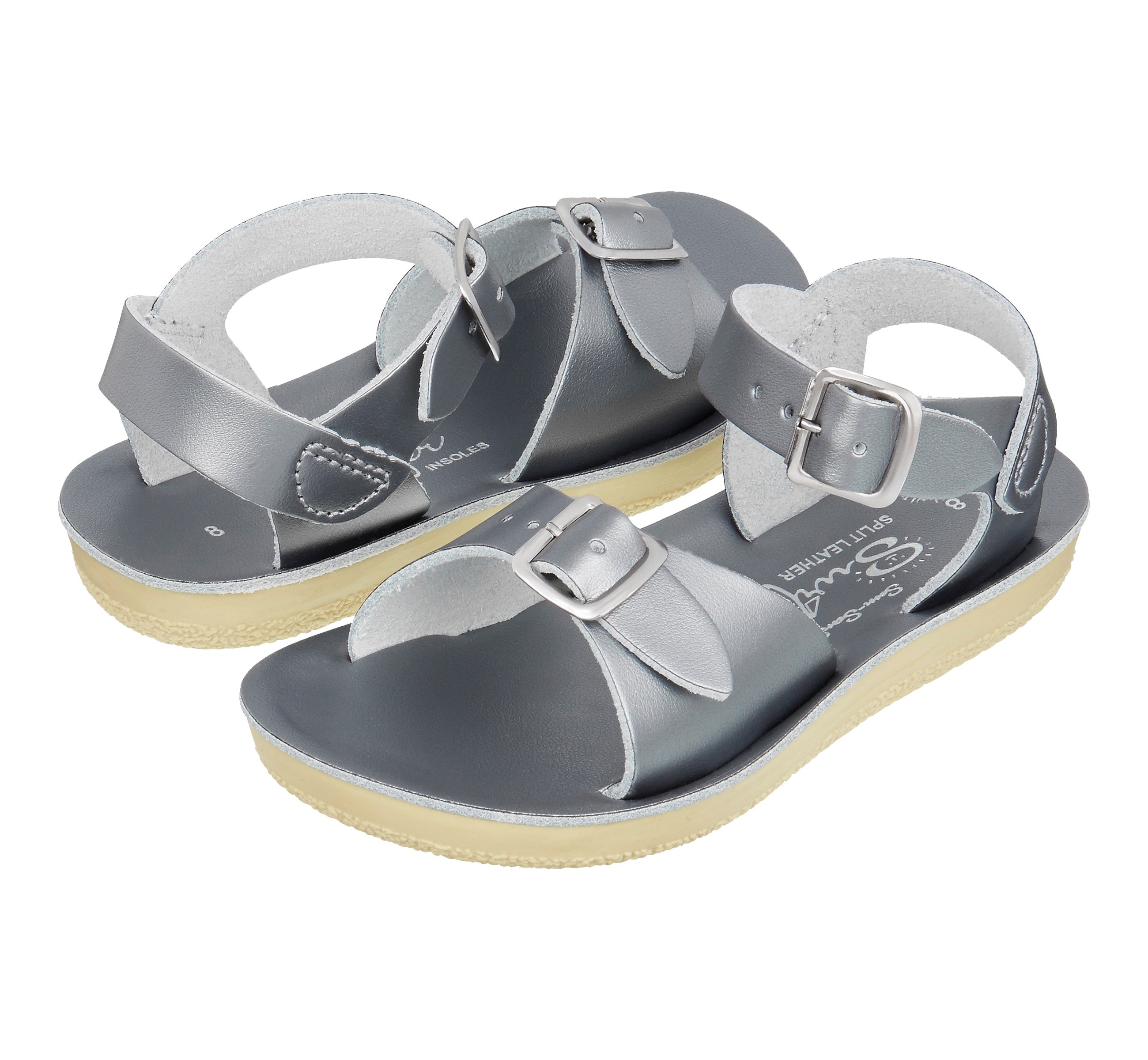 Surfer Pewter Kids Sandal - Salt-Water Sandals UK