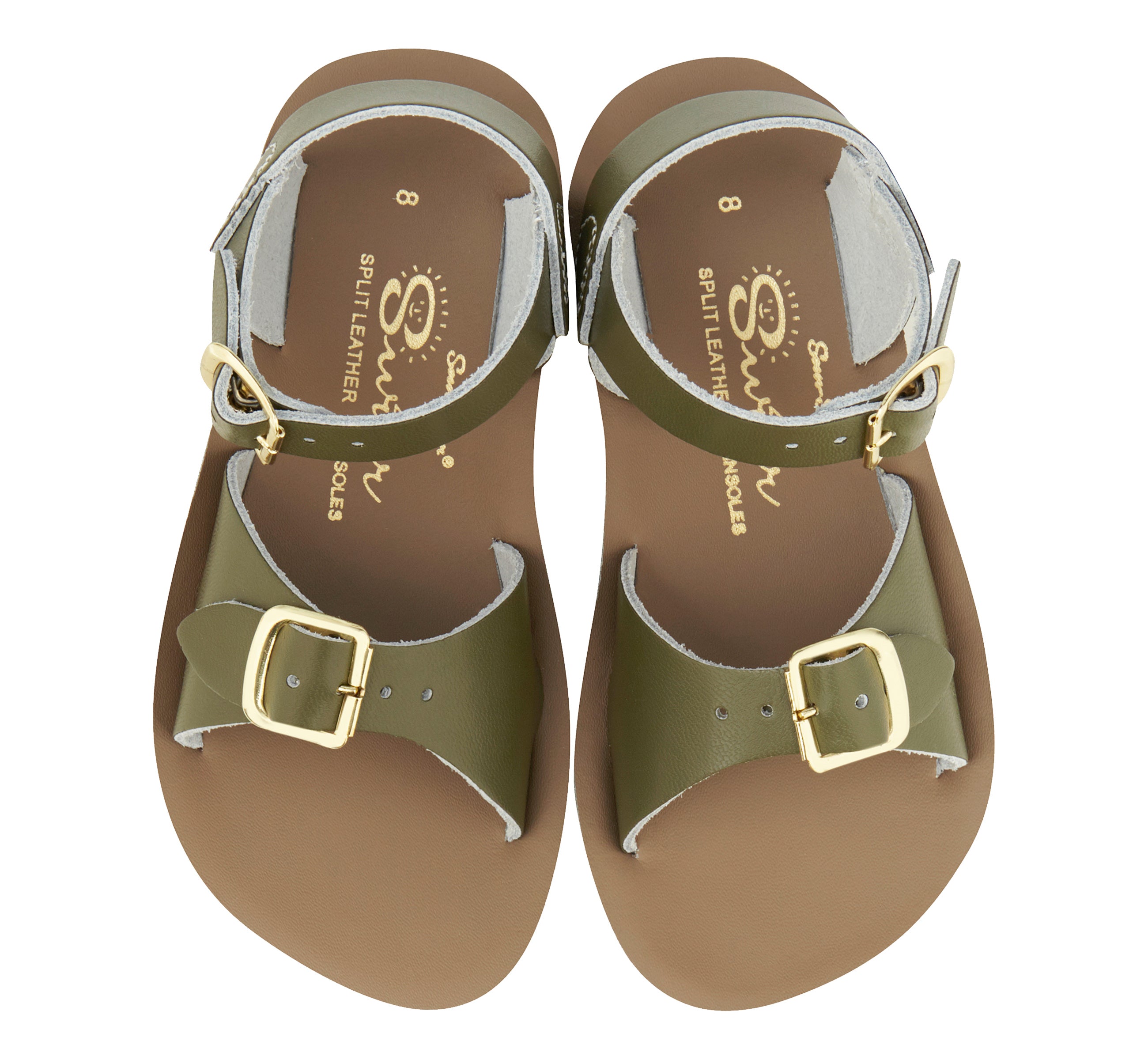 Surfer Olive Kids Sandal - Salt-Water Sandals UK