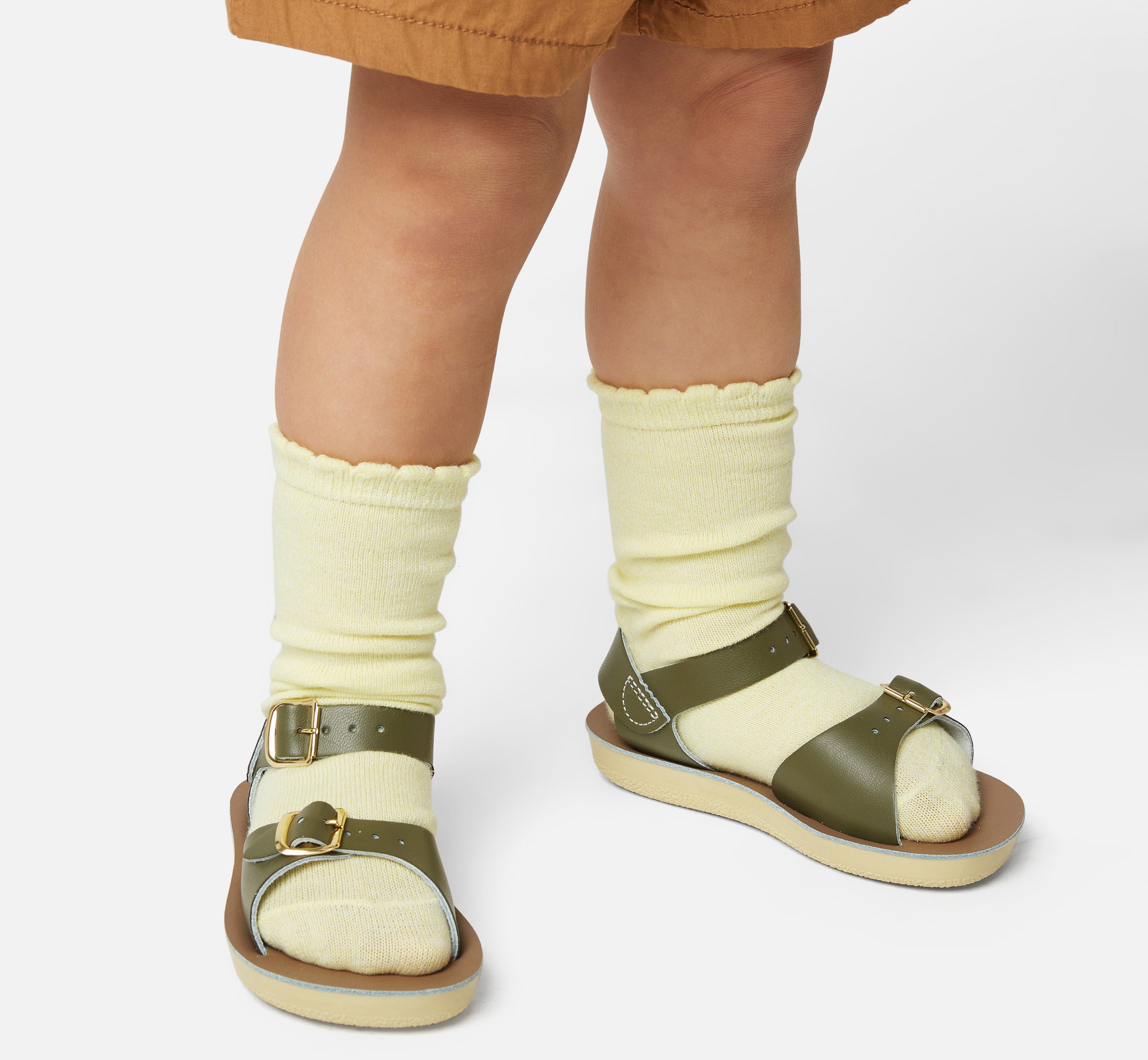 Surfer Olive Kids Sandal - Salt-Water Sandals UK