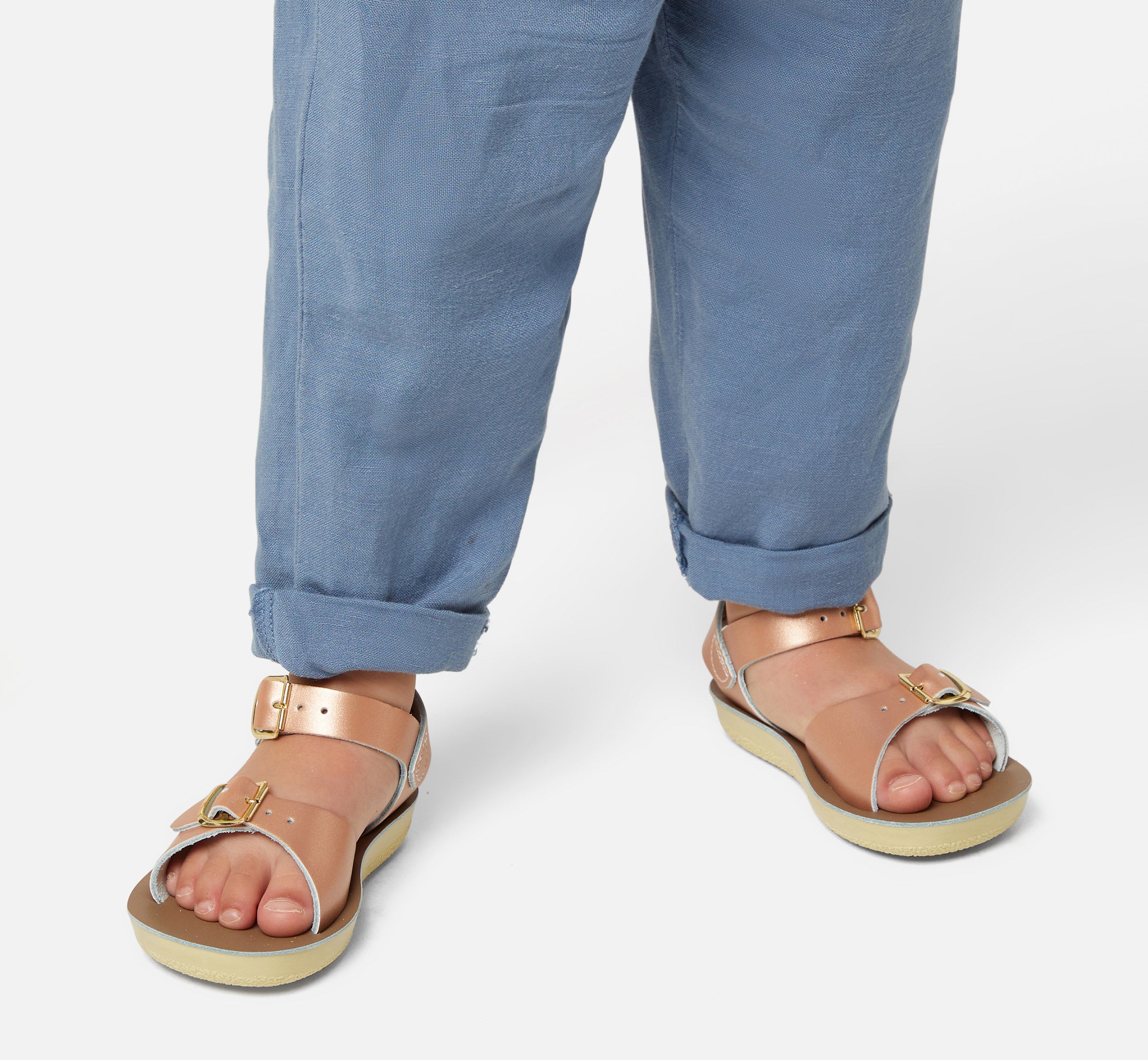 Surfer Rose Gold Kids Sandal - Salt-Water Sandals UK