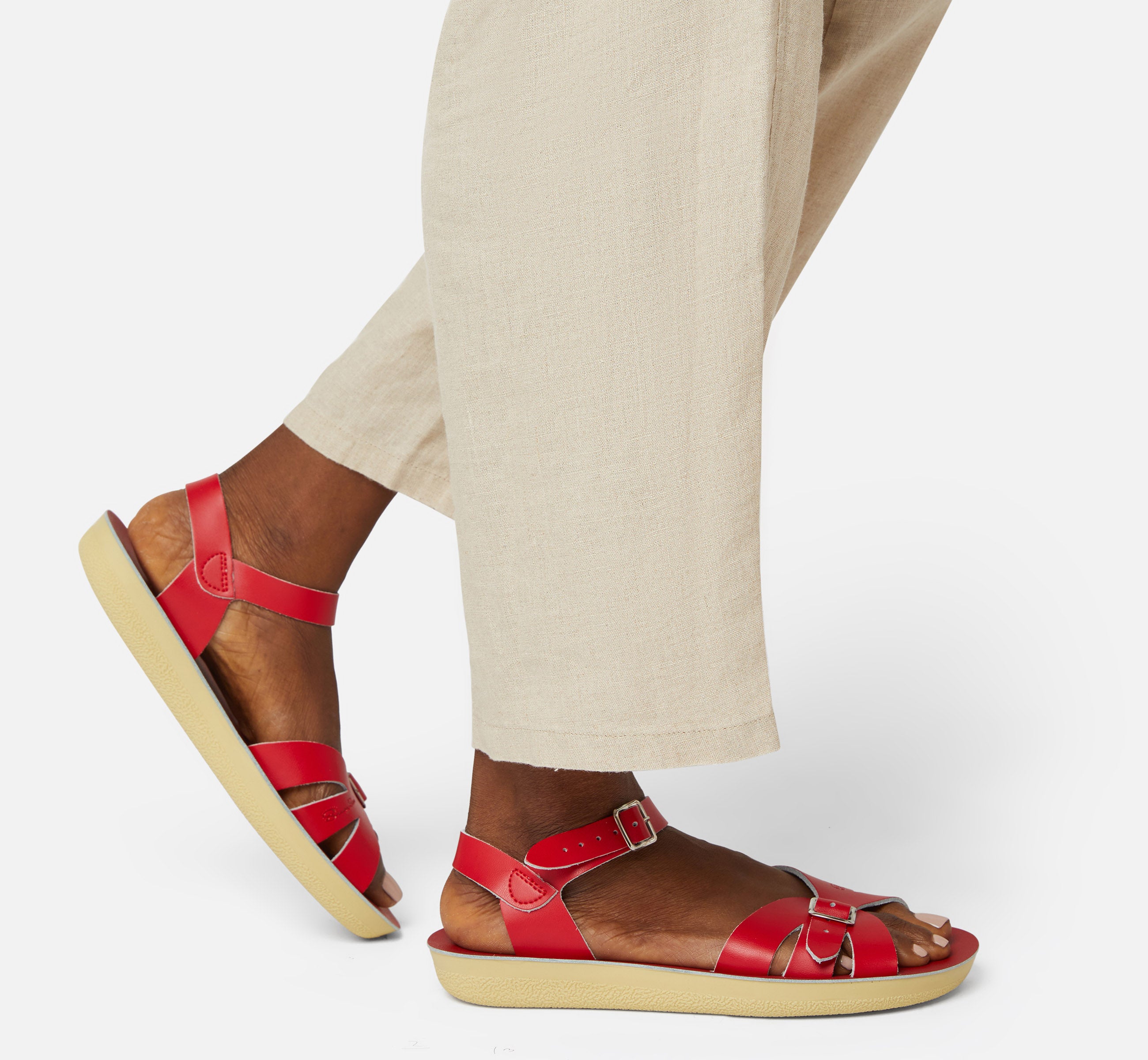 Boardwalk Red Womens Sandal - Salt-Water Sandals UK