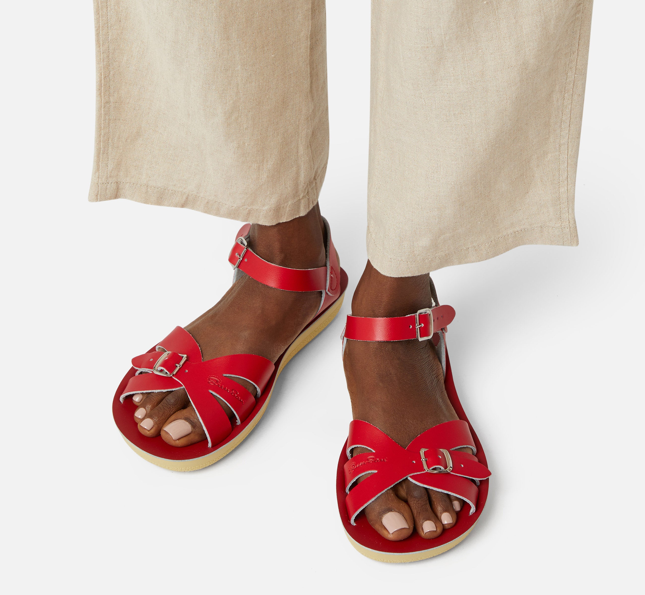 Boardwalk Red Womens Sandal - Salt-Water Sandals UK
