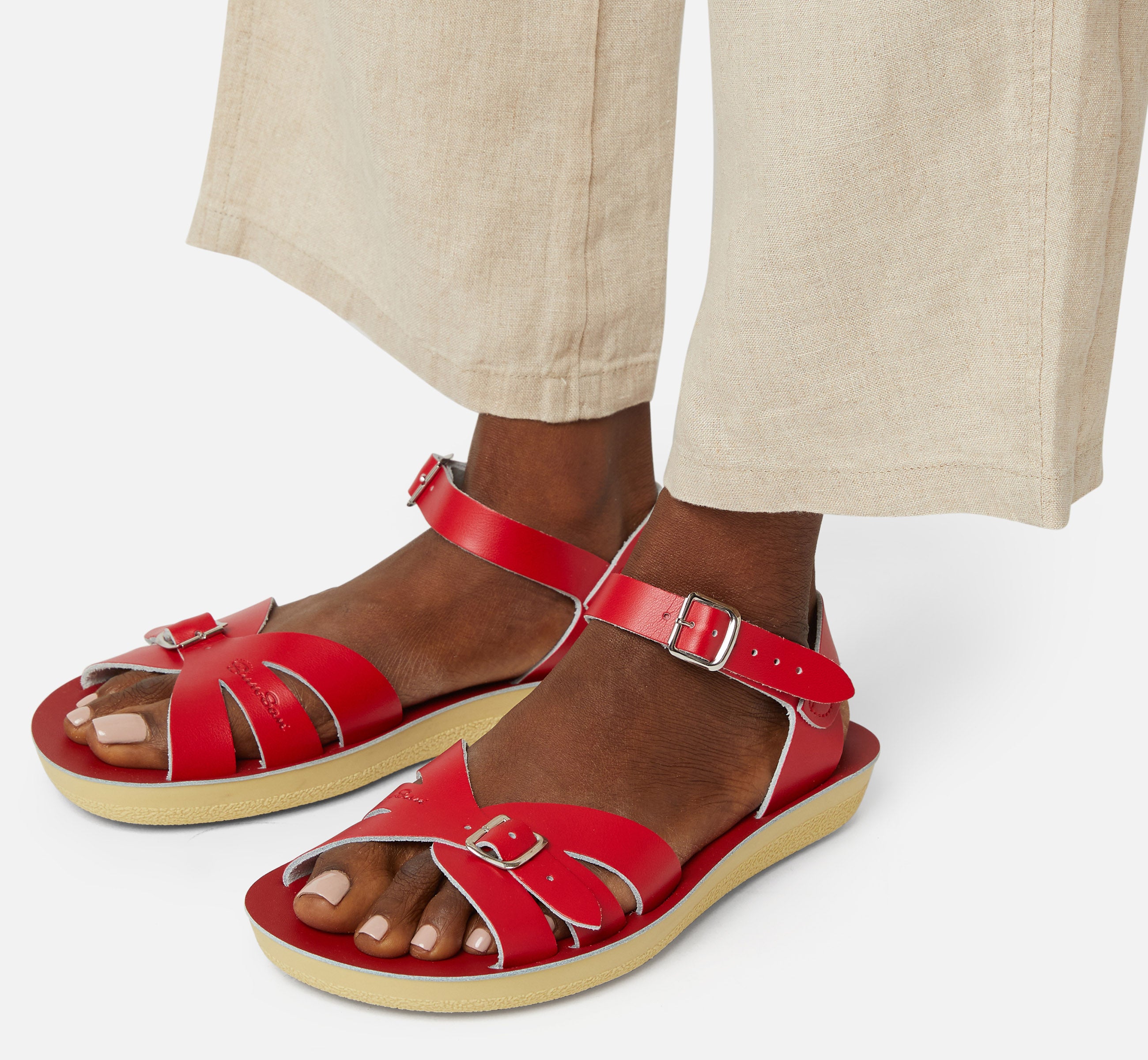 Boardwalk Red Womens Sandal - Salt-Water Sandals UK