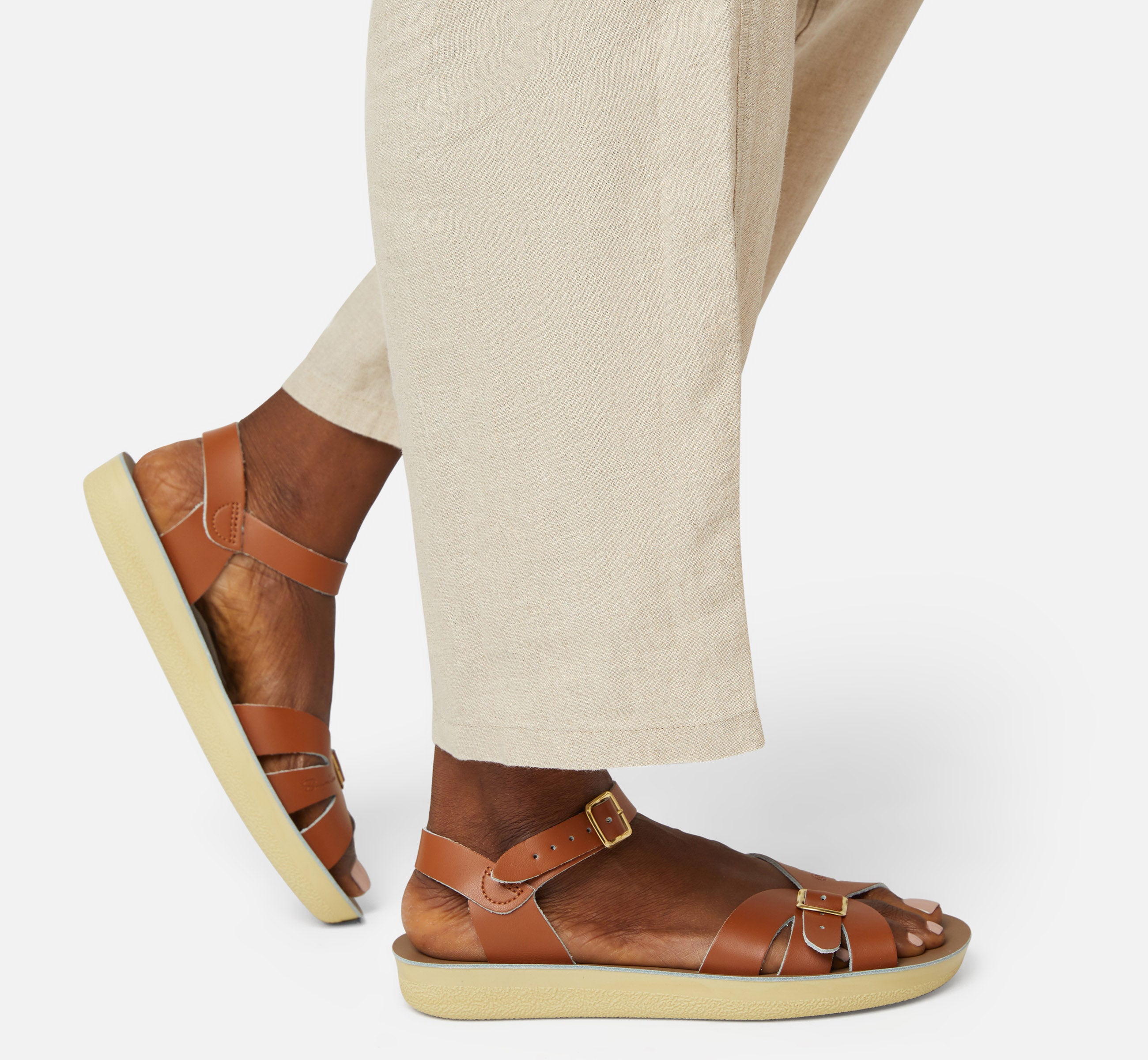Boardwalk Tan Womens Sandal - Salt-Water Sandals UK