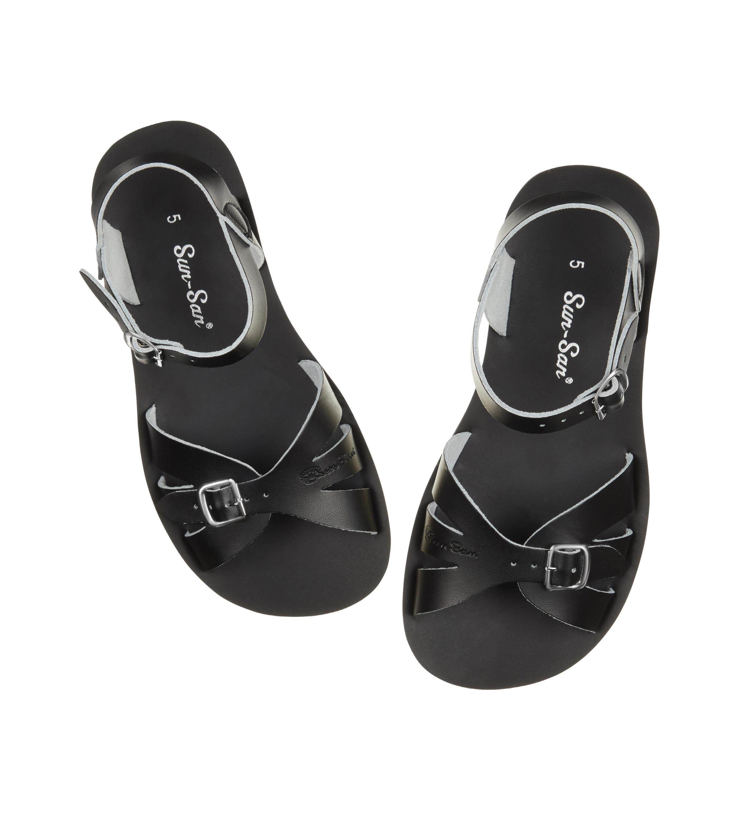Boardwalk Black Womens Sandal - Salt-Water Sandals UK