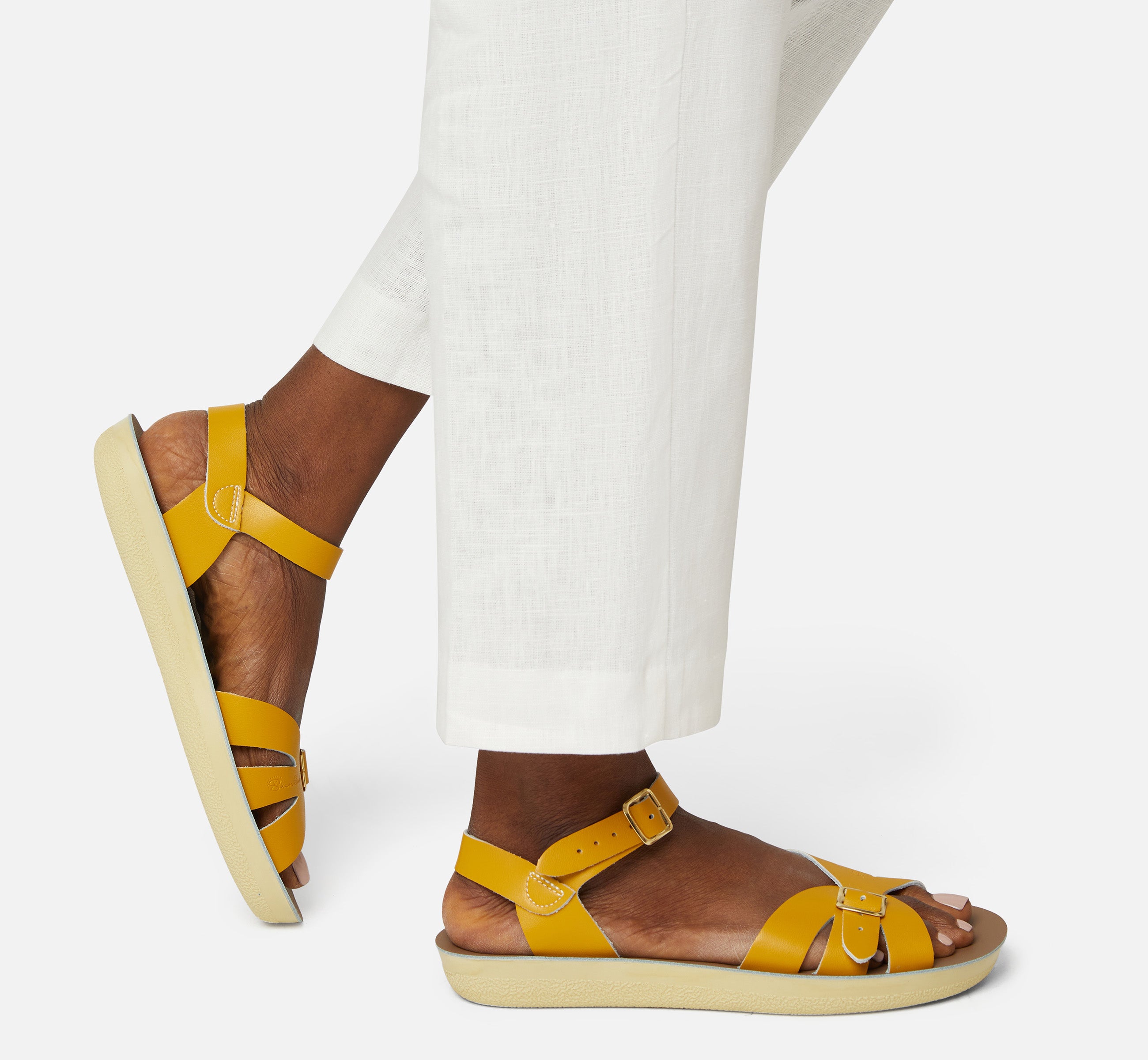 Boardwalk Mustard Womens Sandal - Salt-Water Sandals UK