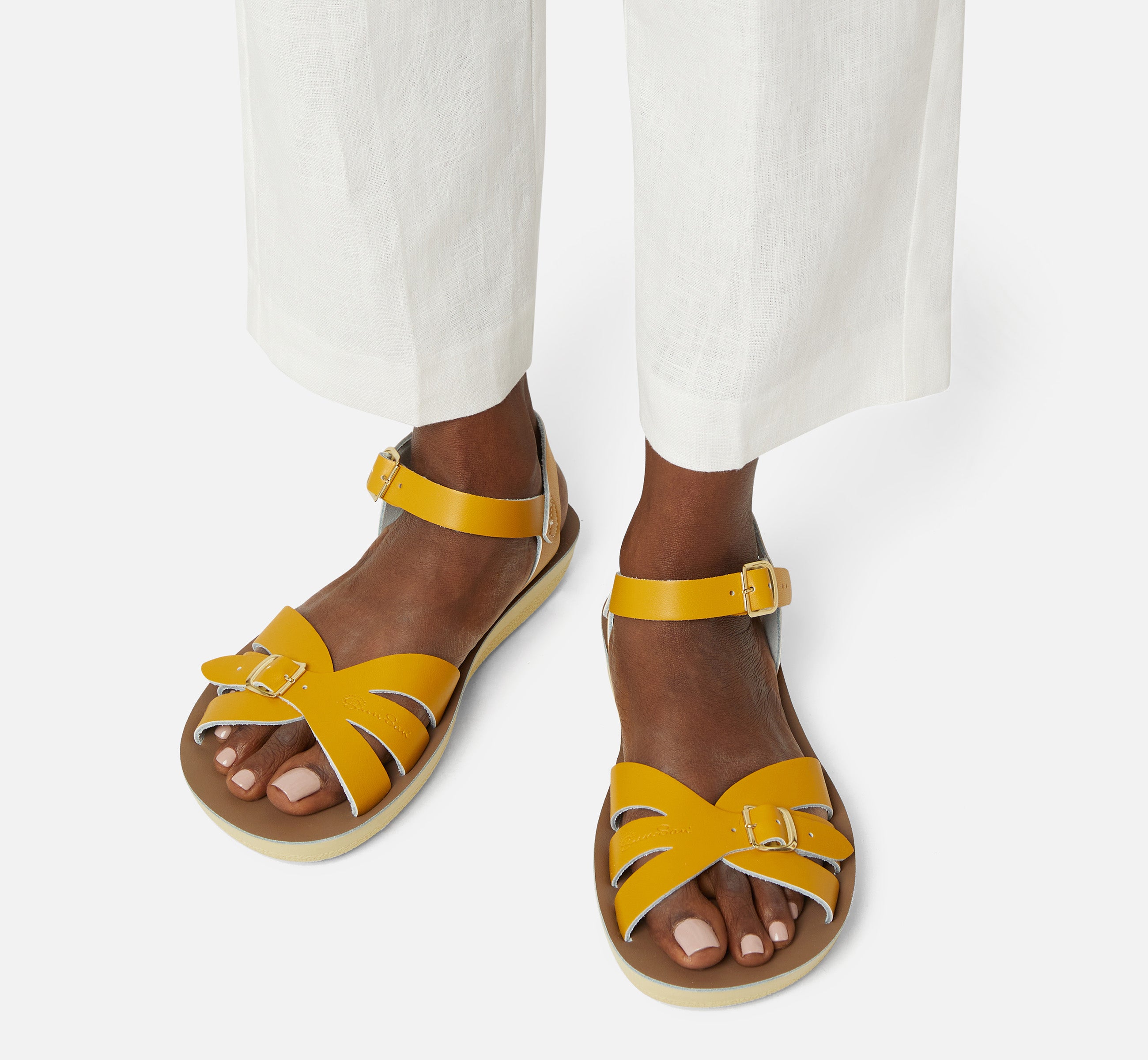 Boardwalk Mustard Womens Sandal - Salt-Water Sandals UK