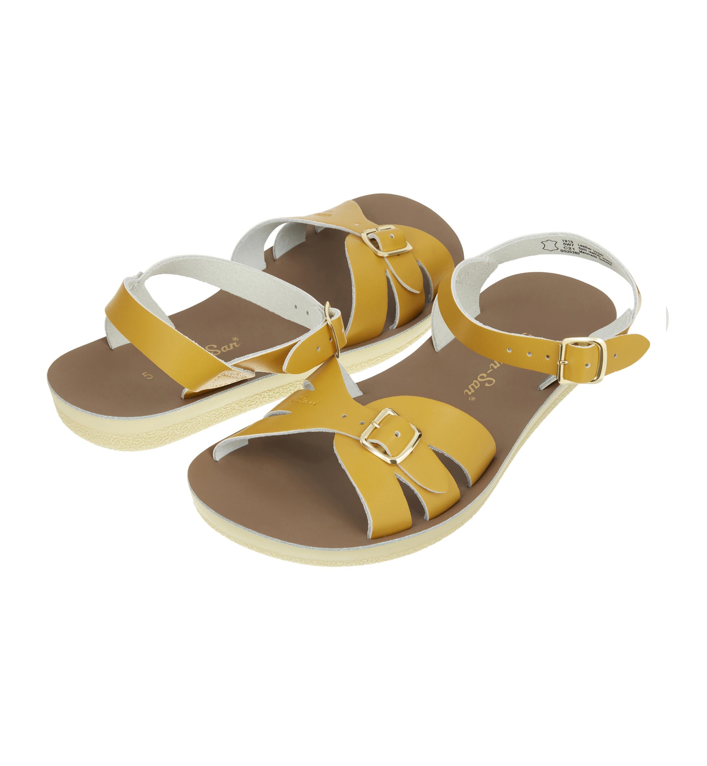Boardwalk Mustard Womens Sandal - Salt-Water Sandals UK