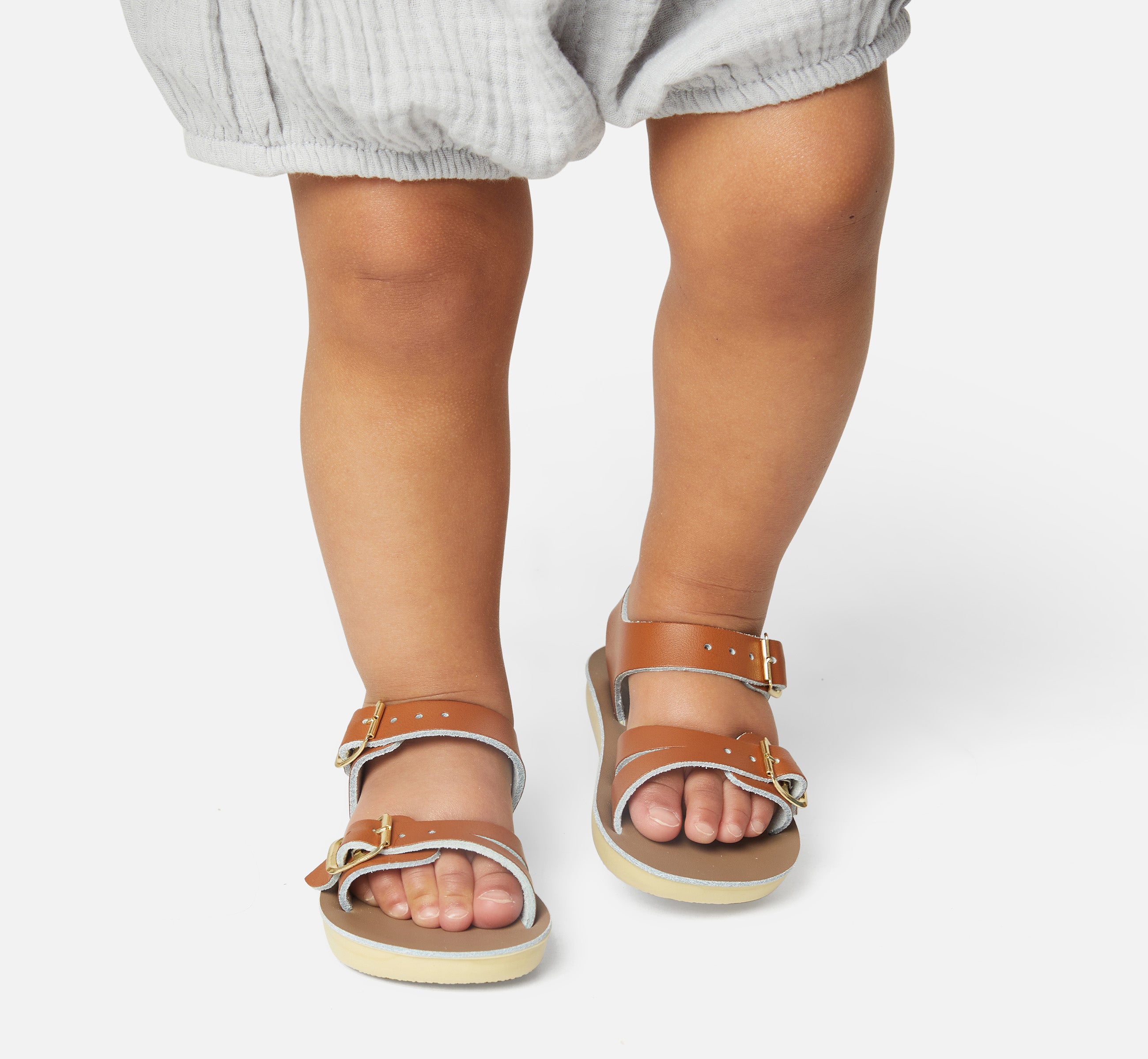 Seawee Tan Kids Sandal - Salt-Water Sandals UK