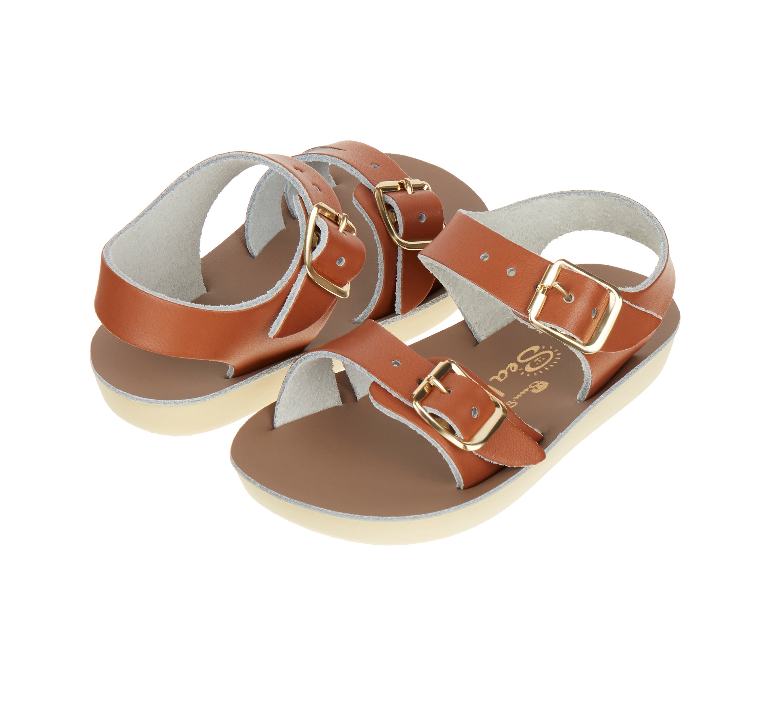 Seawee Tan Kids Sandal - Salt-Water Sandals UK