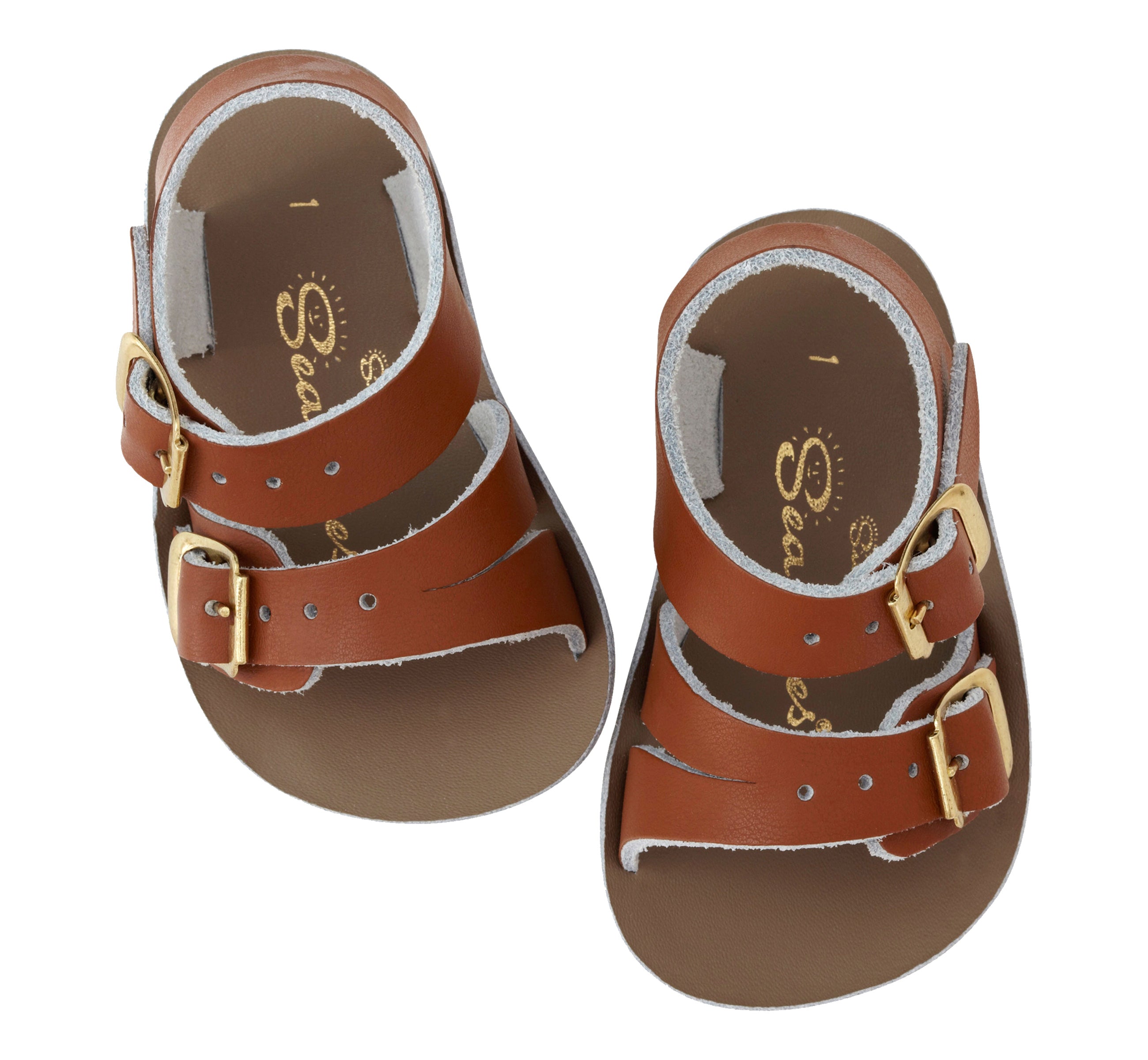 Seawee Tan Kids Sandal - Salt-Water Sandals UK