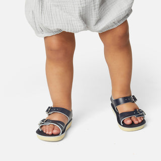 Seawee Navy Kids Sandal - Kids Double Buckle Sandals - Salt-Water Sandals UK
