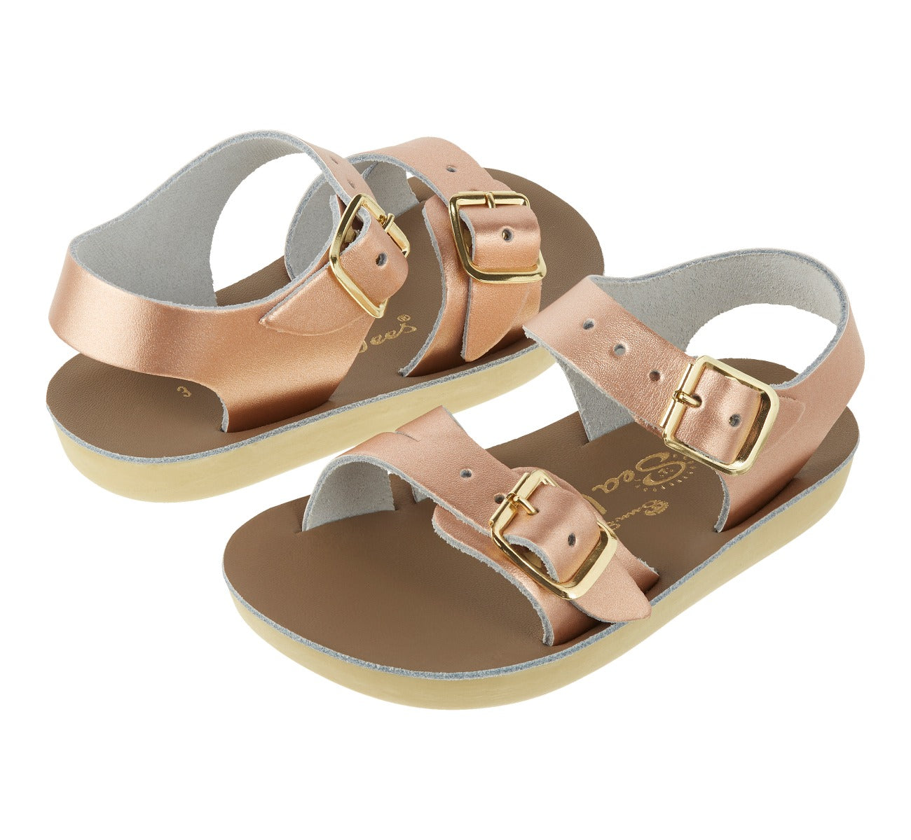 Seawee Rose Gold Toddler Sandals SaltWater Sandals Shop UK