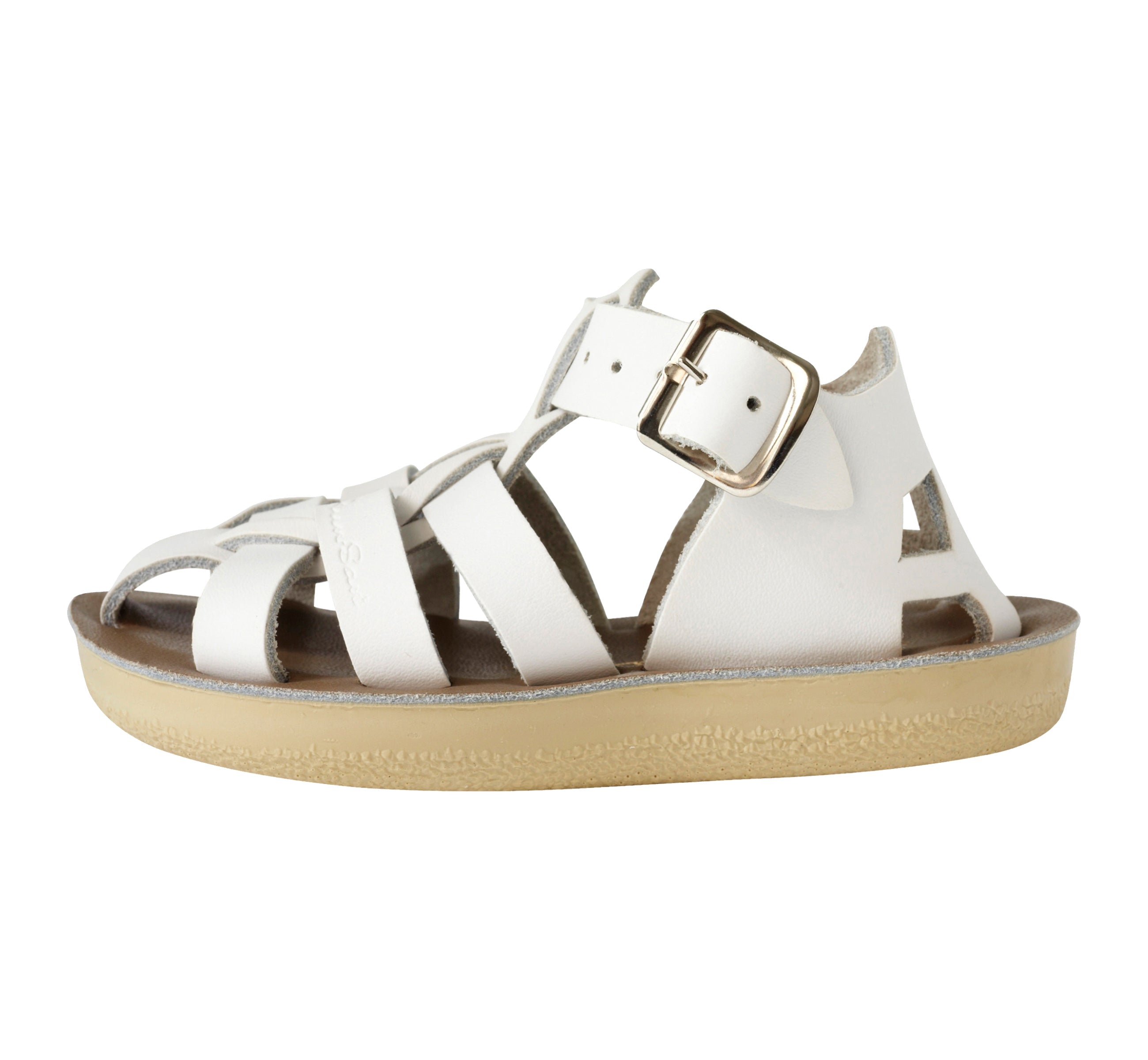 Shark Fisherman White Kids Sandal - Salt-Water Sandals UK