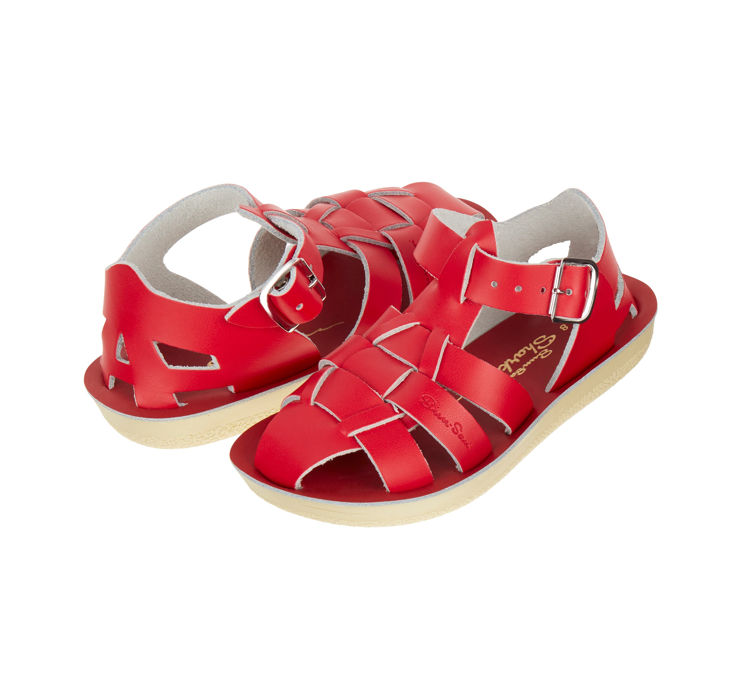 Shark Fisherman Red Kids Sandal - Salt-Water Sandals UK