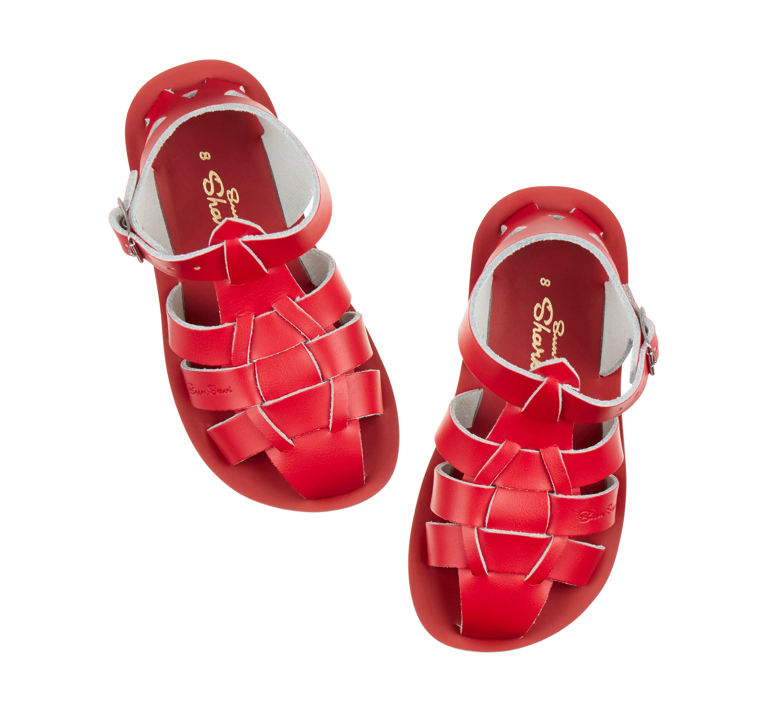 Shark Fisherman Red Kids Sandal - Salt-Water Sandals UK