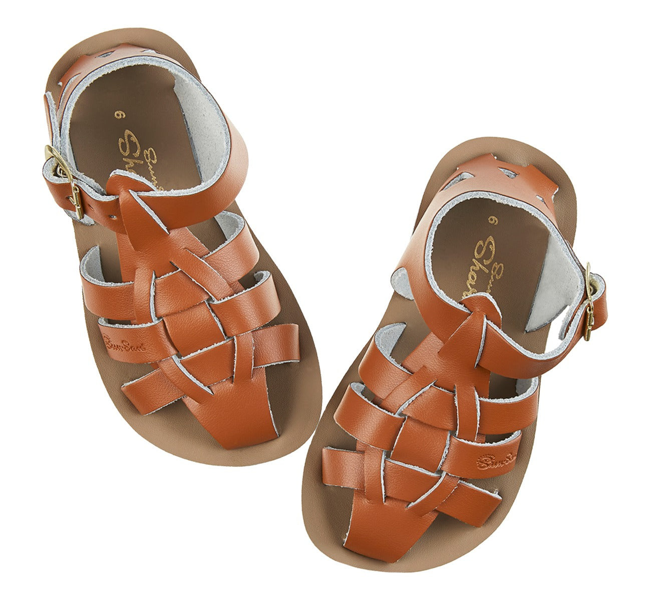 Shark Fisherman Tan Kids Sandal - Salt-Water Sandals UK