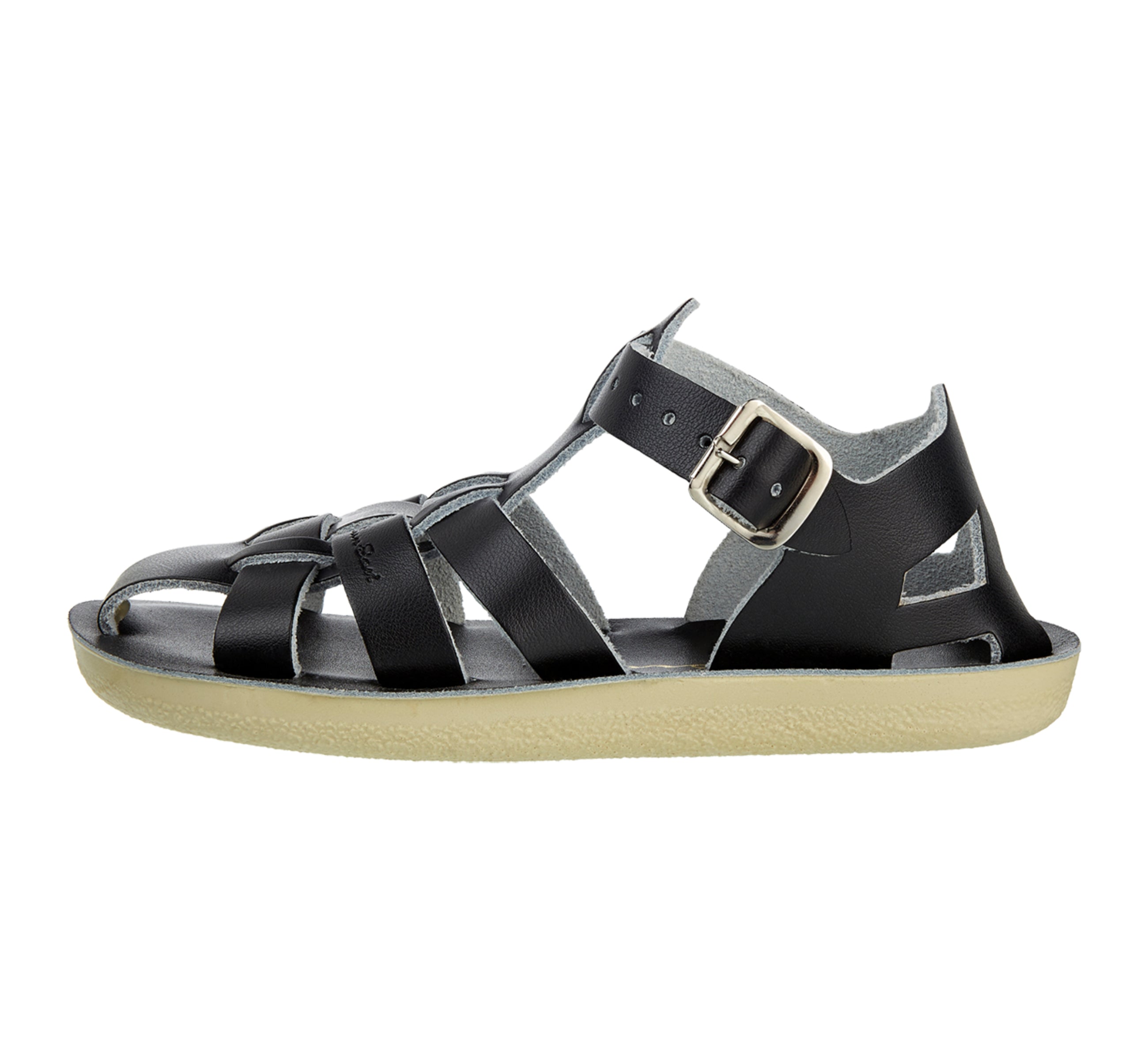 Shark Fisherman Black Kids Sandal - Salt-Water Sandals UK