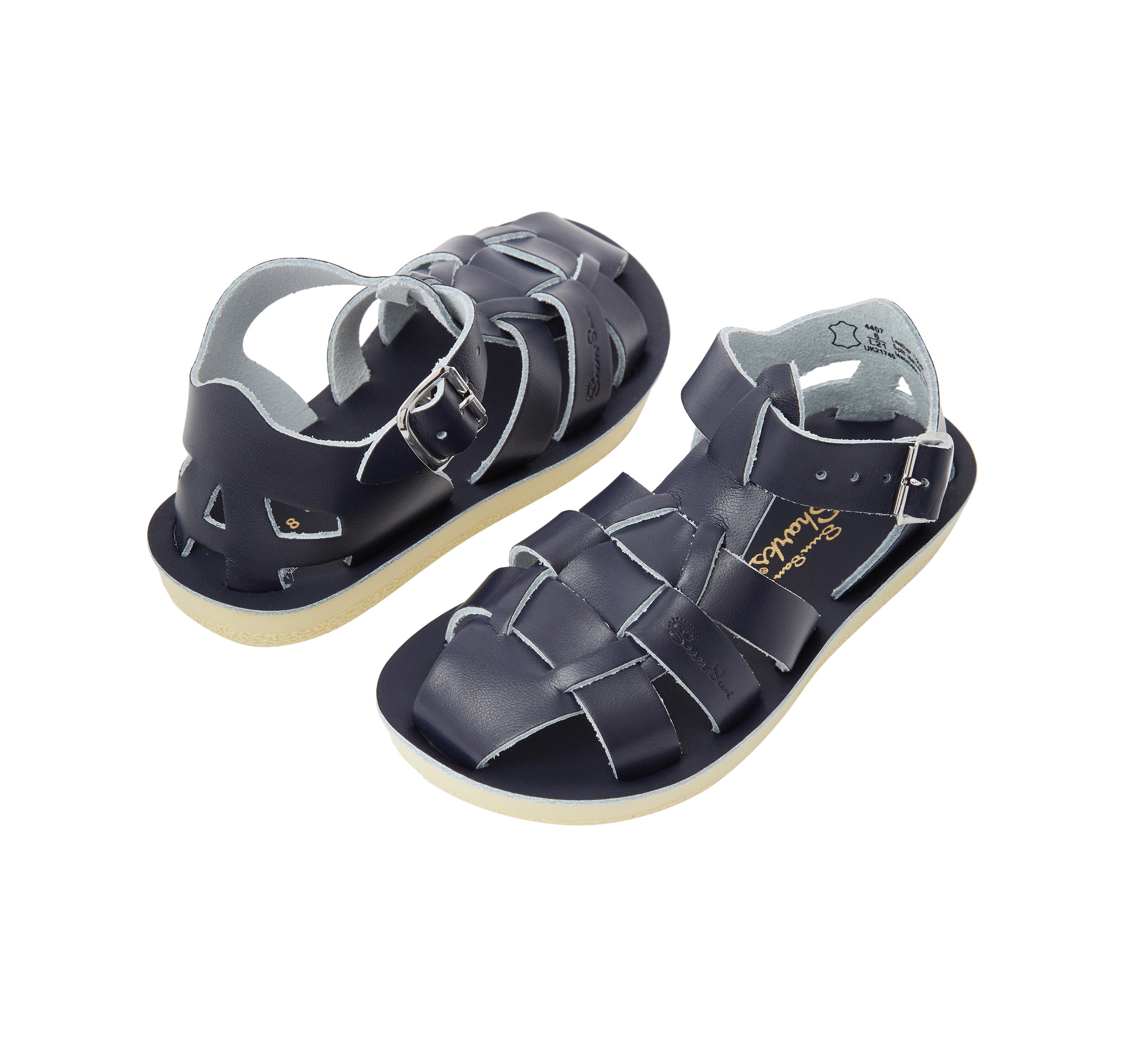 Shark Fisherman Navy Kids Sandal - Salt-Water Sandals UK