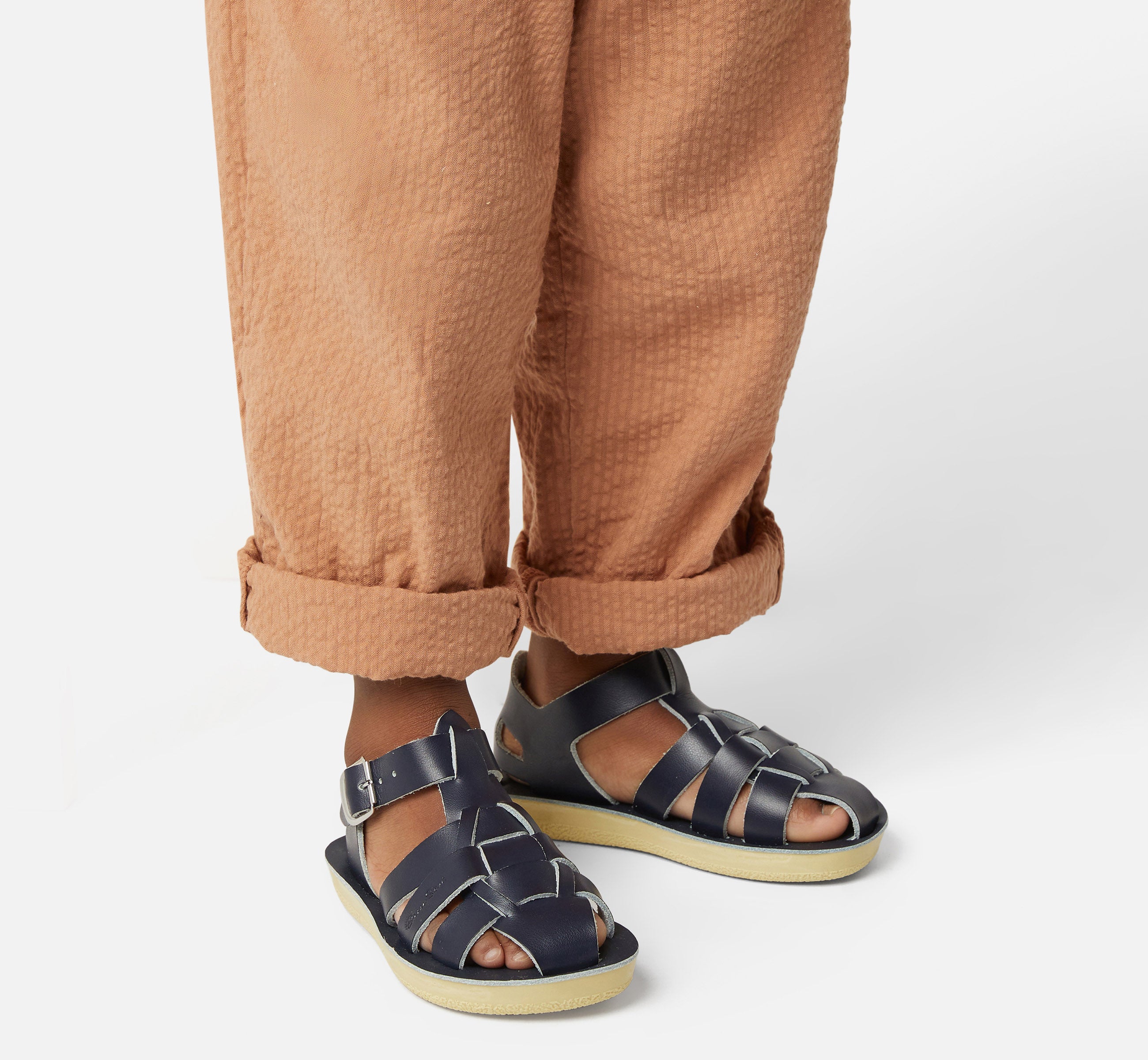 Shark Fisherman Navy Kids Sandal - Salt-Water Sandals UK