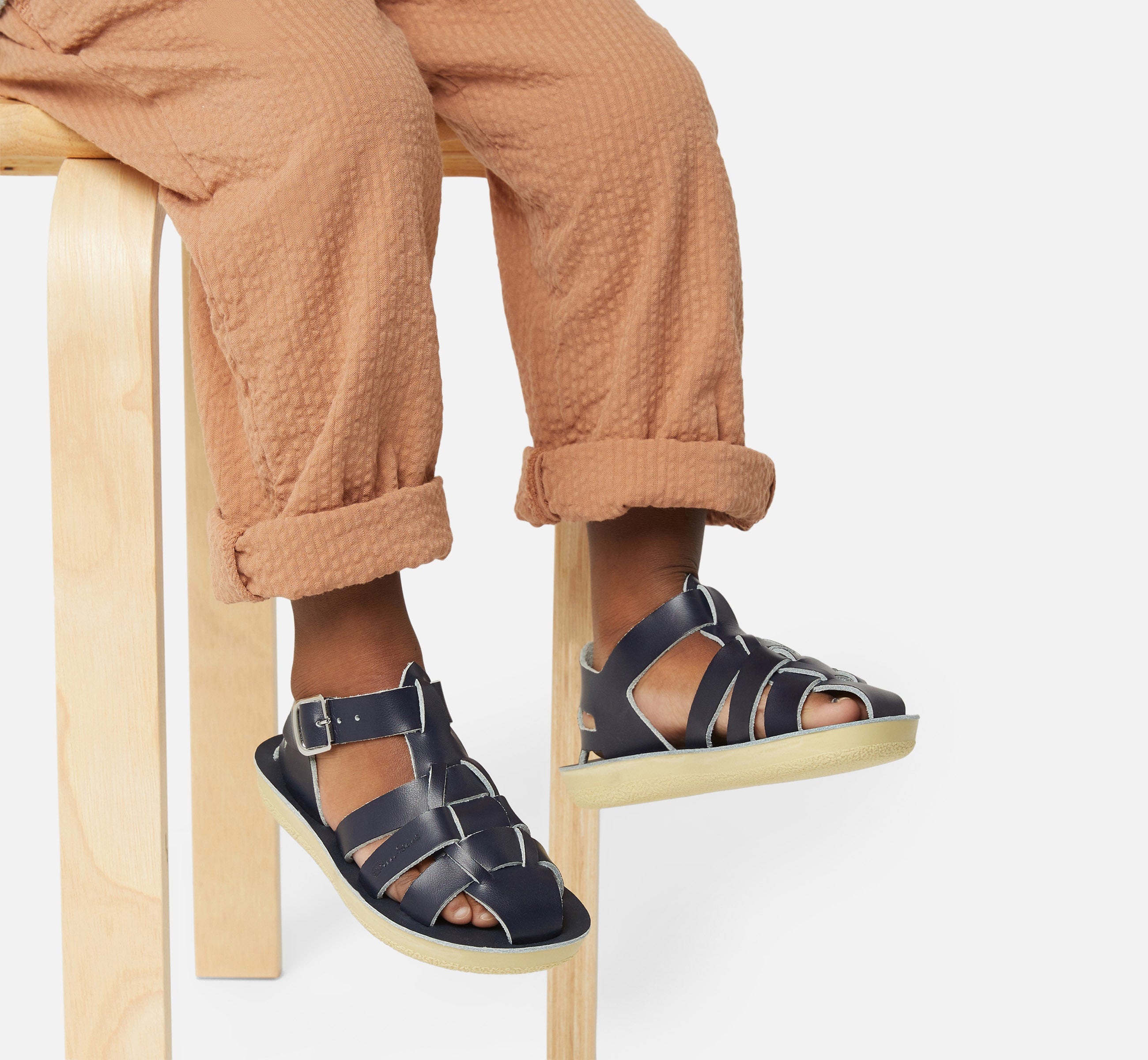 Shark Fisherman Navy Kids Sandal - Salt-Water Sandals UK