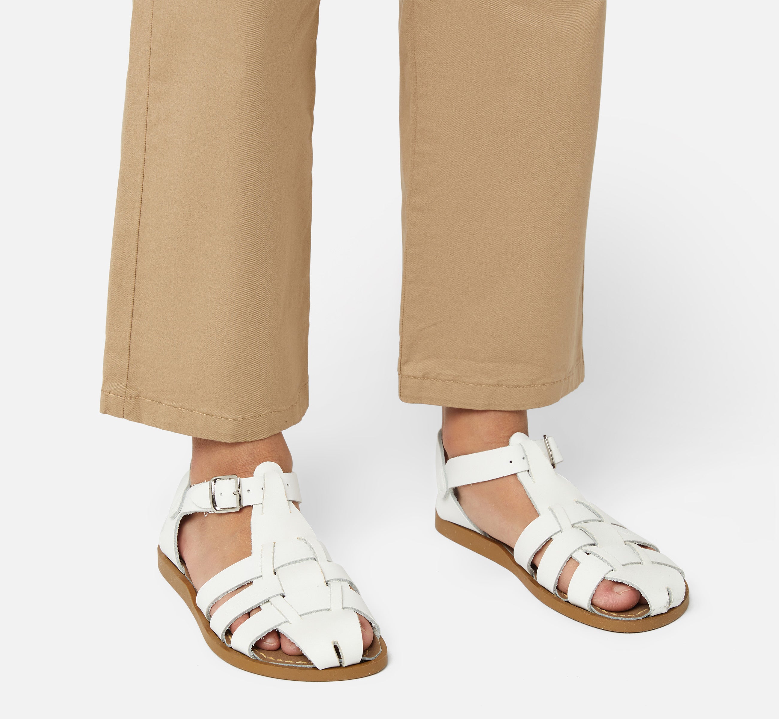 Fisherman Shark Original White Kids Sandal - Salt-Water Sandals UK