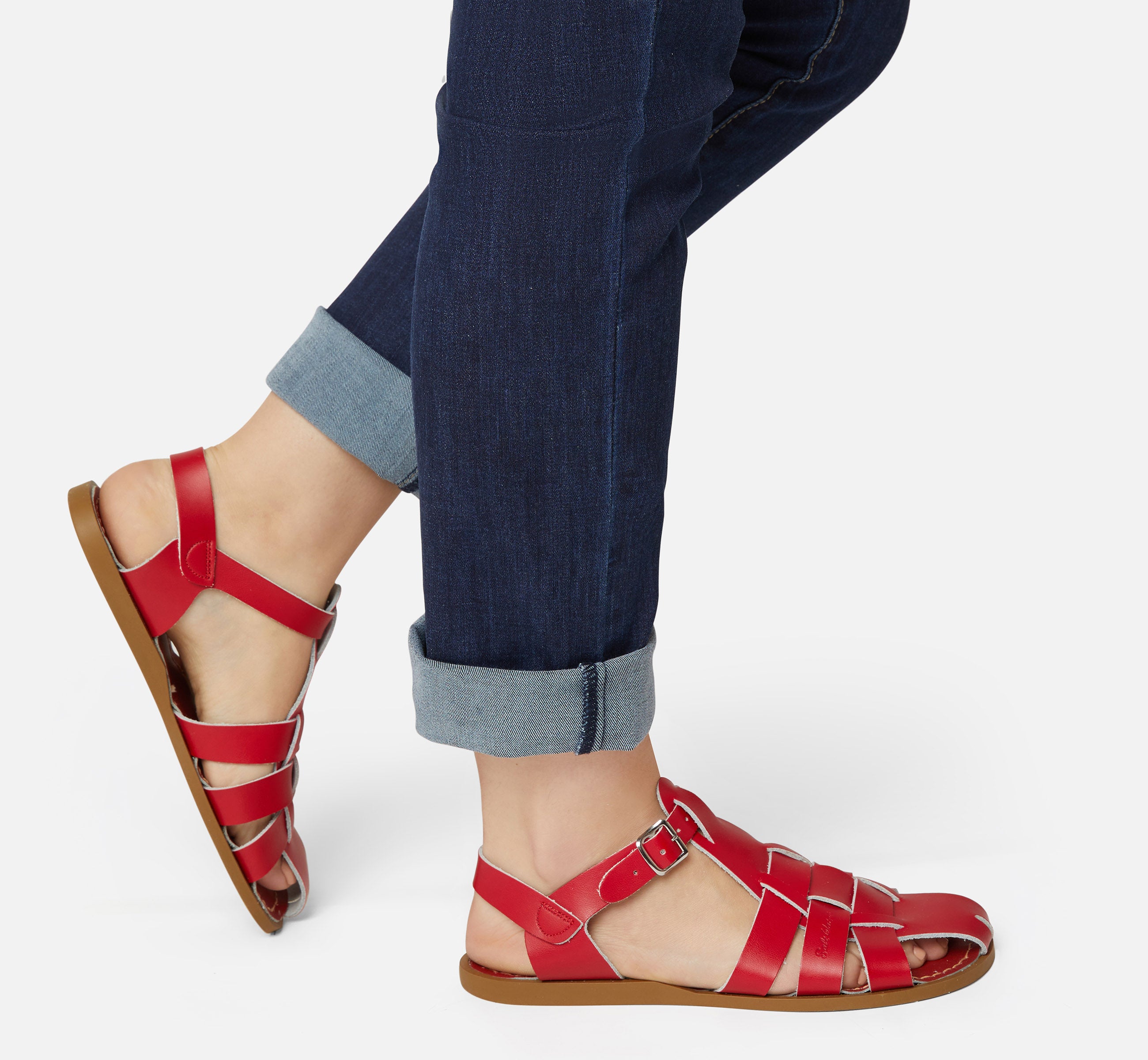 Fisherman Shark Original Red Womens Sandal - Salt-Water Sandals UK