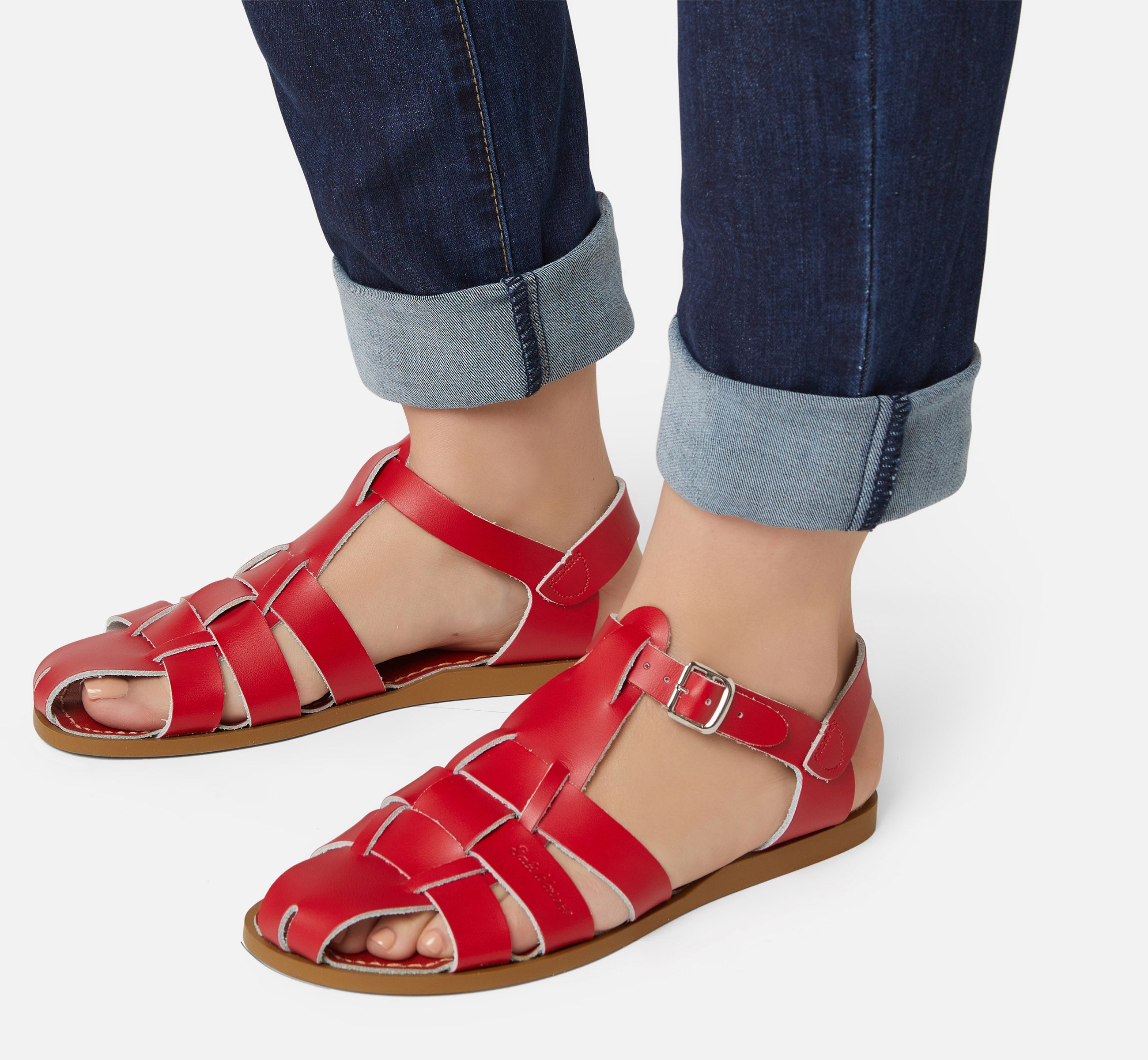 Fisherman Shark Original Red Womens Sandal - Salt-Water Sandals UK