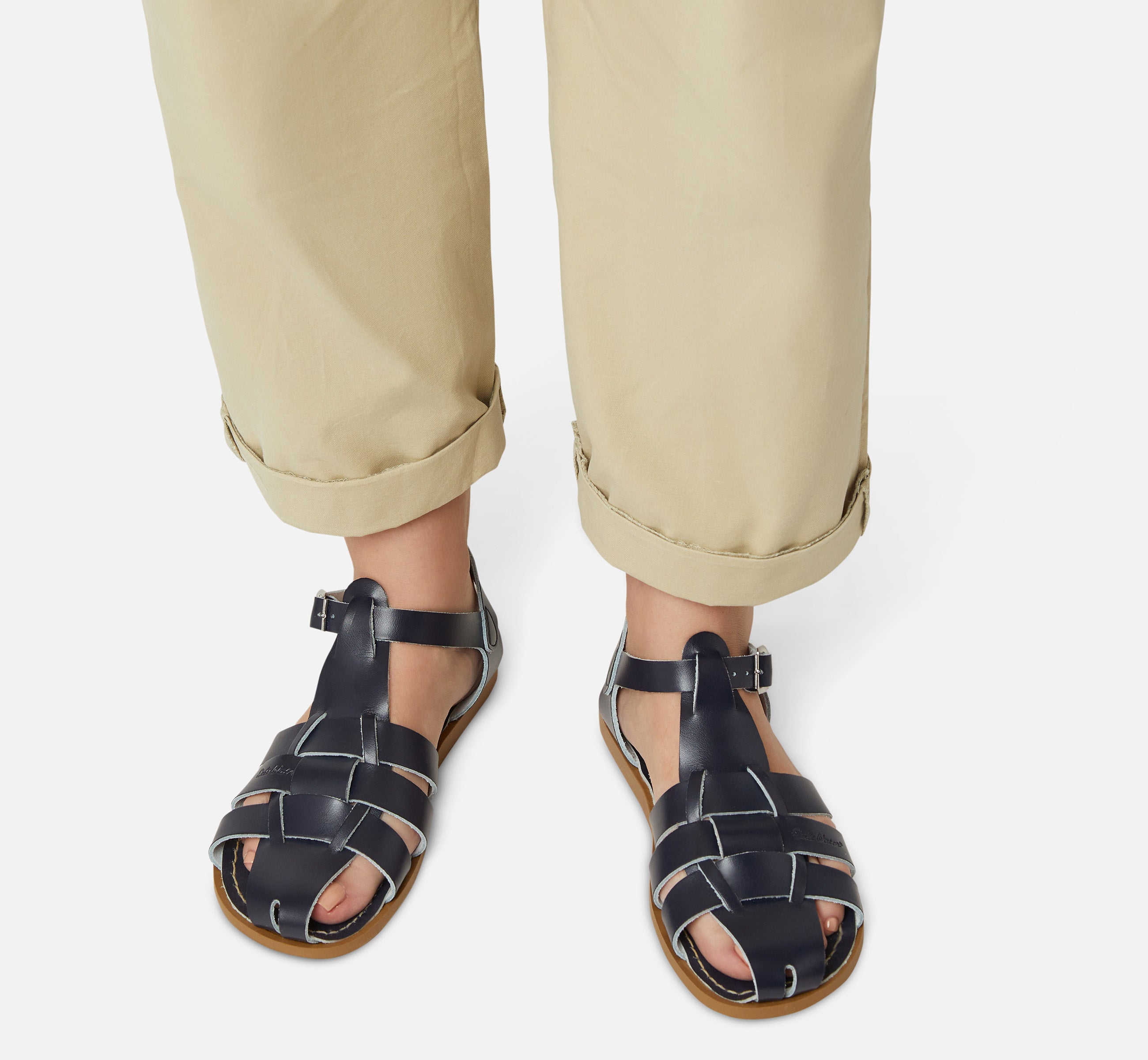 Fisherman Shark Original Navy Womens Sandal - Salt-Water Sandals UK