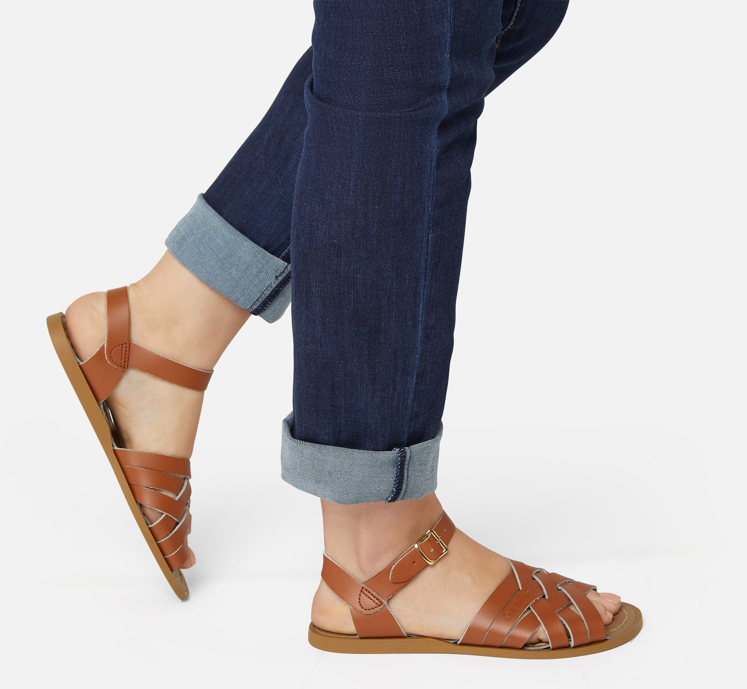 Retro Tan Womens Sandal - Salt-Water Sandals UK