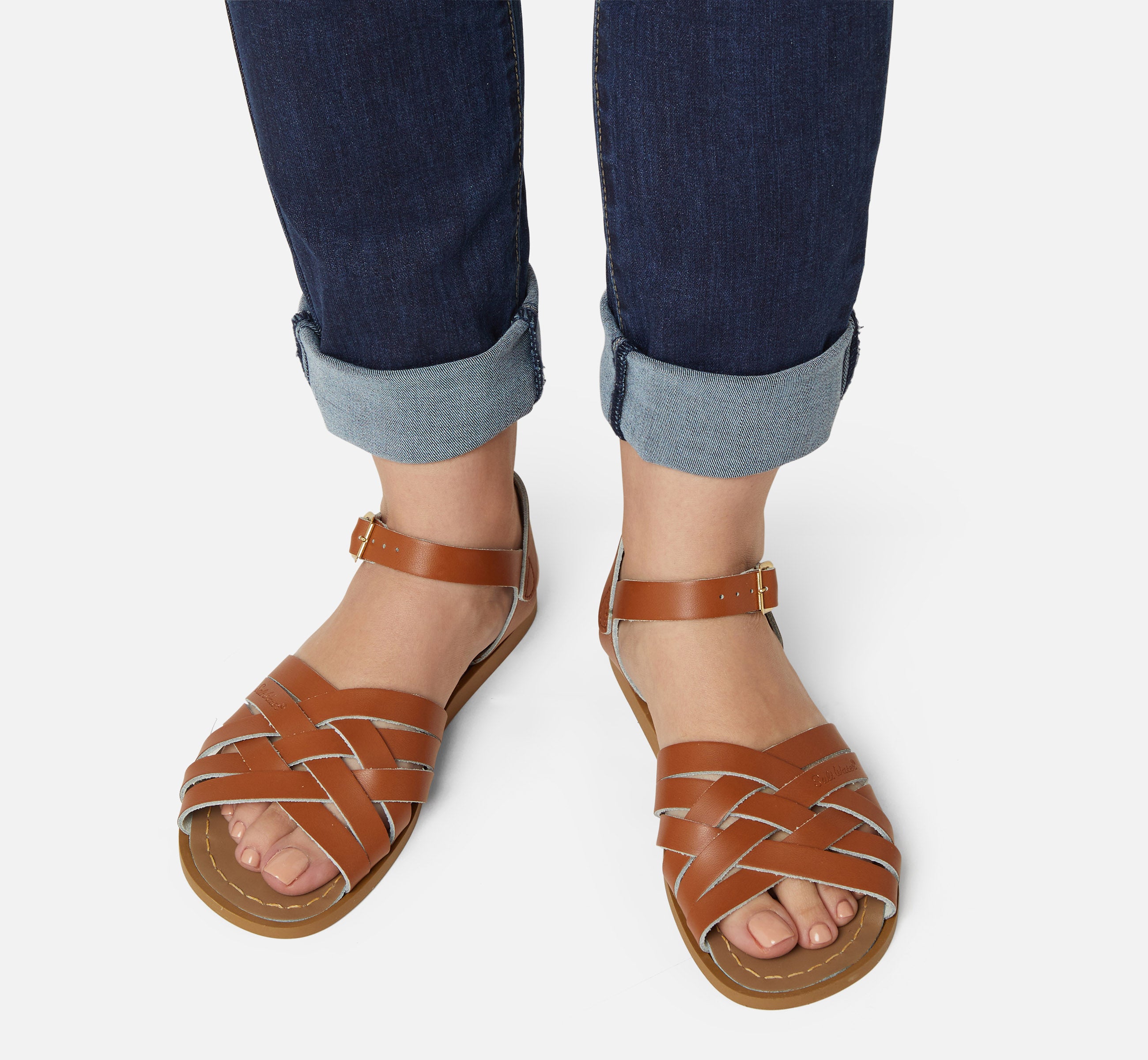 Retro Tan Womens Sandal - Salt-Water Sandals UK