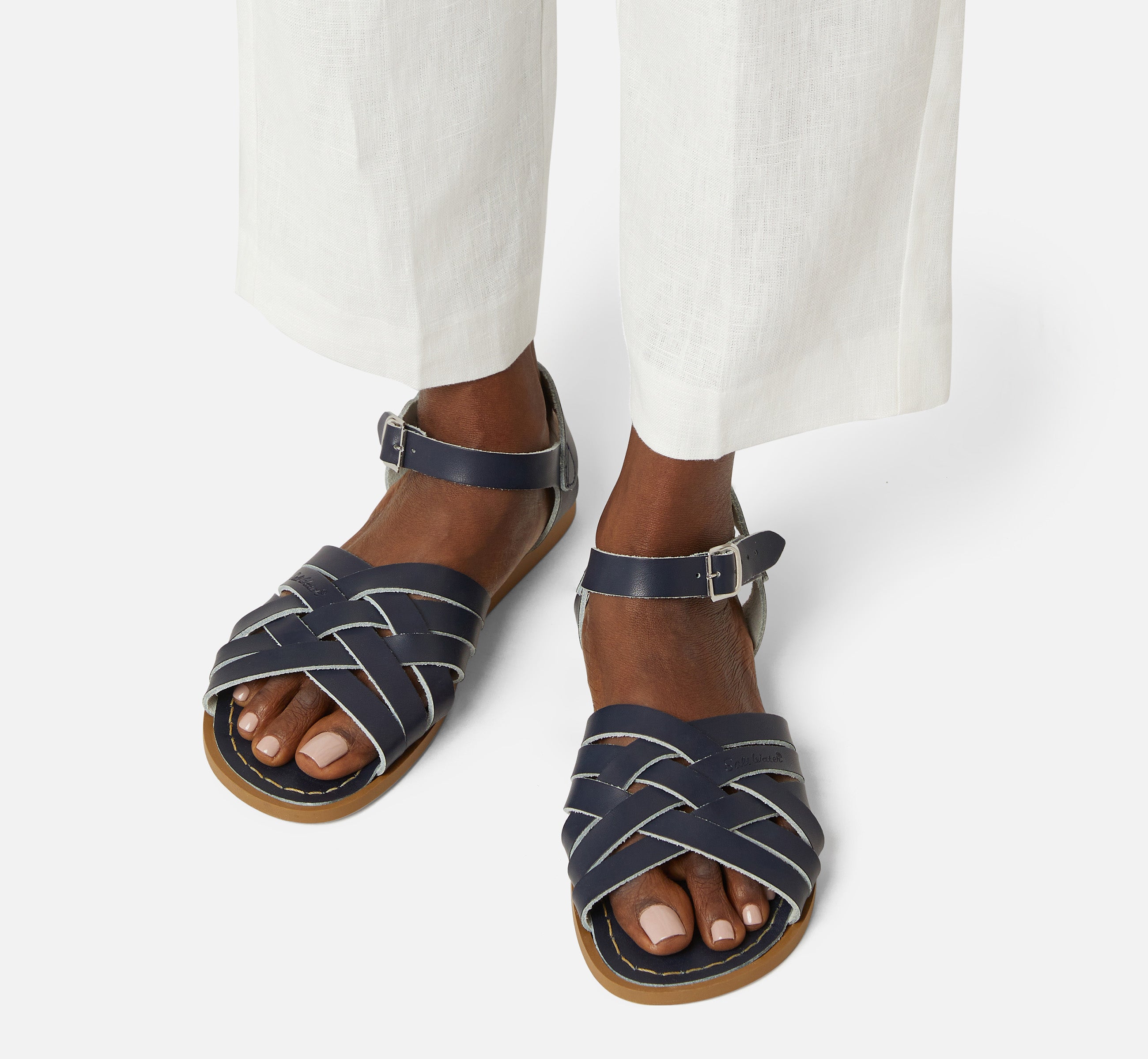 Retro Navy Womens Sandal - Salt-Water Sandals UK