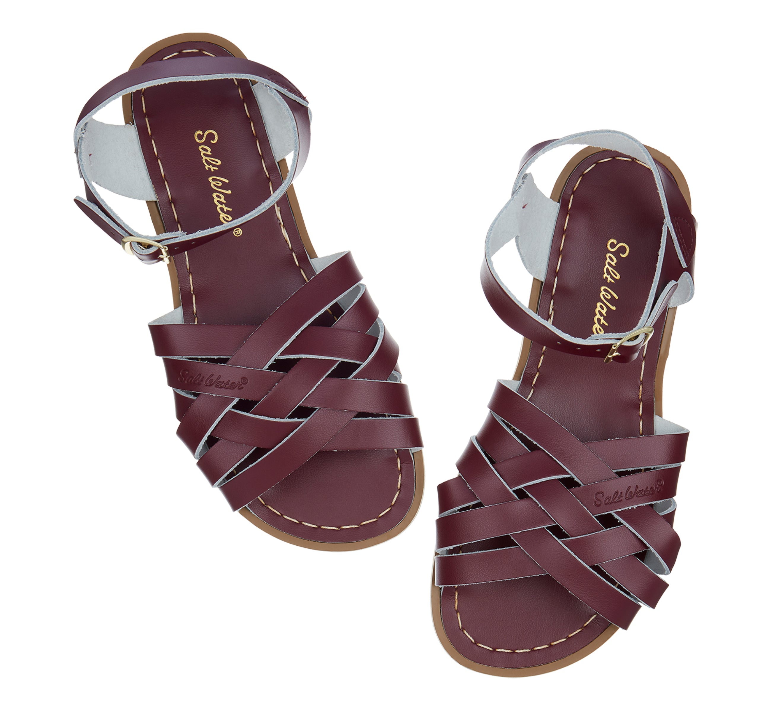 Retro Claret Womens Sandal - Salt-Water Sandals UK