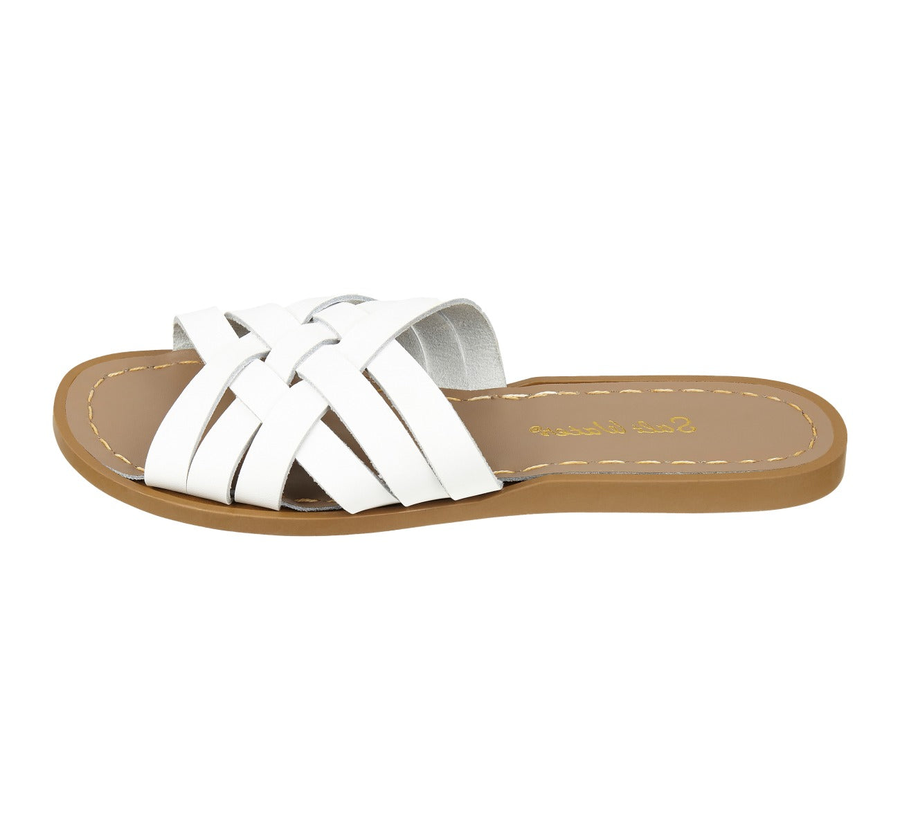 Retro Slide White Womens Sandal - Salt-Water Sandals UK