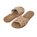 Retro Slide Latte Womens Sandal - Women's Neutral Colour Sandals - Salt-Water Sandals UK