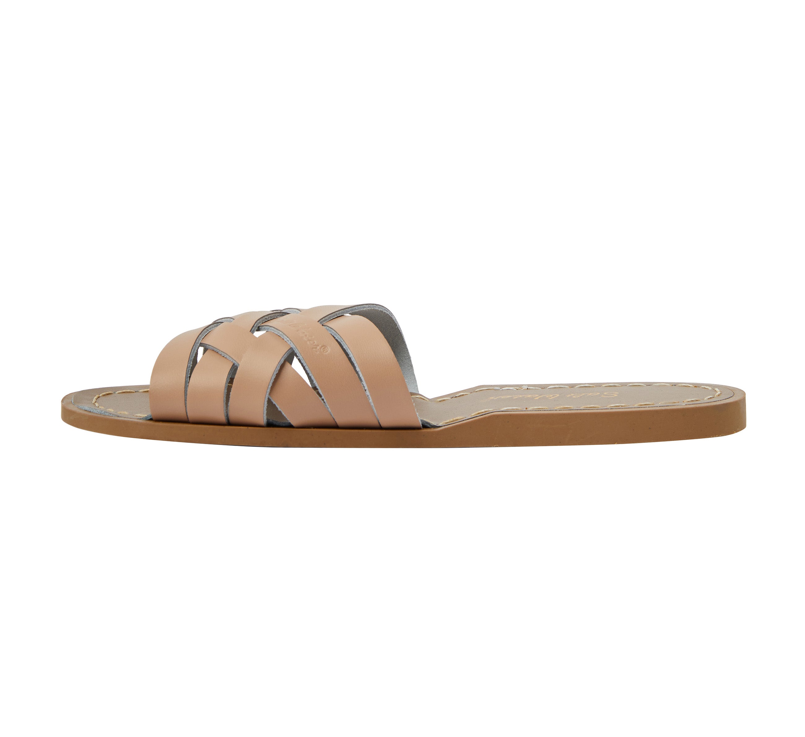 Retro Slide Latte Womens Sandal - Salt-Water Sandals UK
