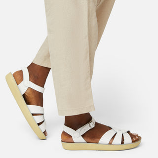 Swimmer White Womens Sandal - Women's Narrow Fit Sandals - Salt-Water Sandals UK