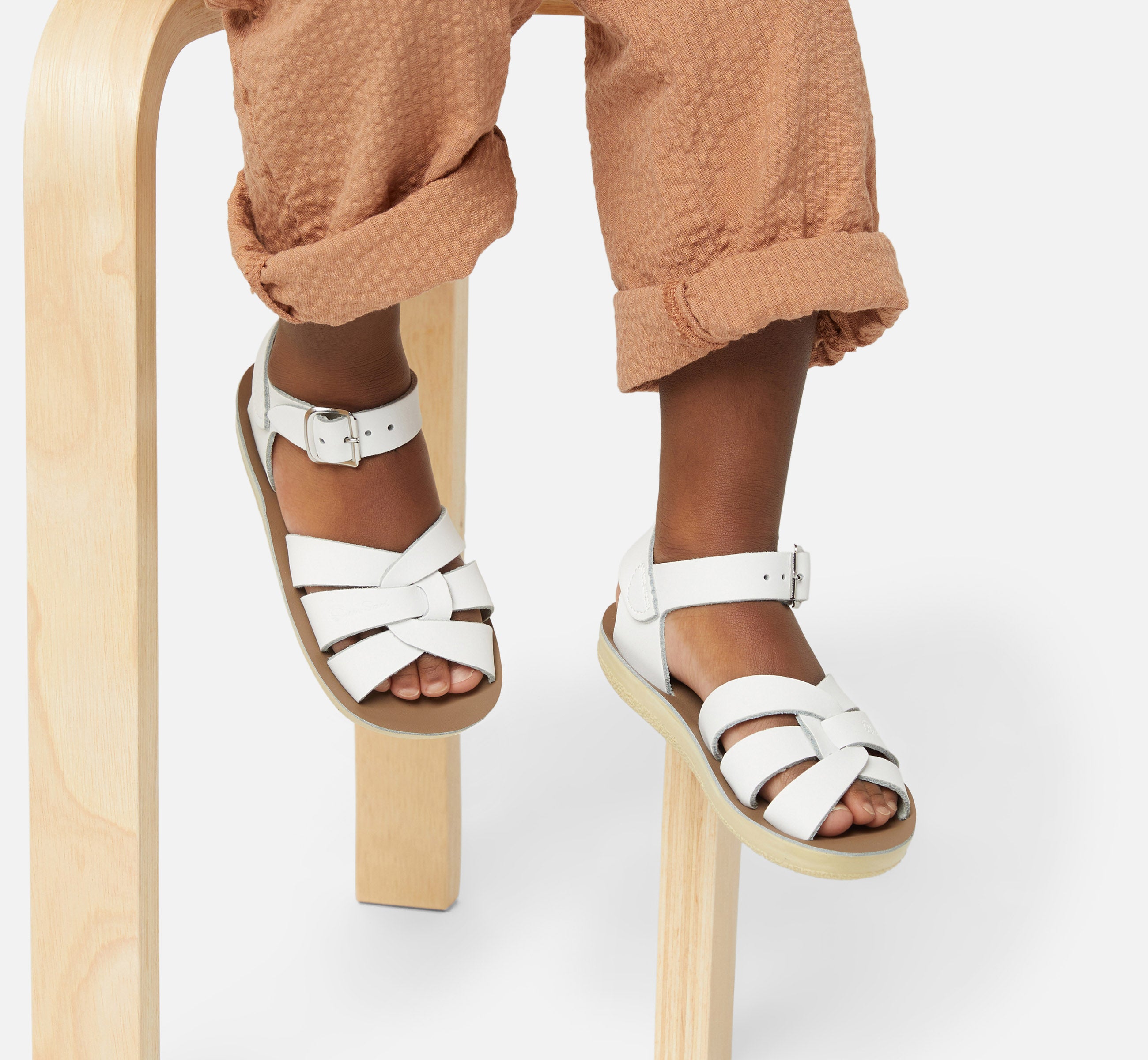 Swimmer White Kids Sandal - Salt-Water Sandals UK